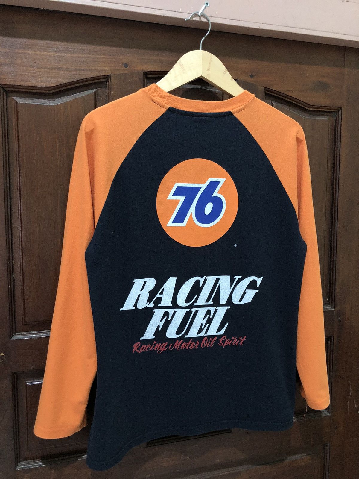 Japanese Brand Vintage Union 76 Lubricants Racing Fuel Raglan Long Sleeve Size US L / EU 52-54 / 3 - 8 Thumbnail