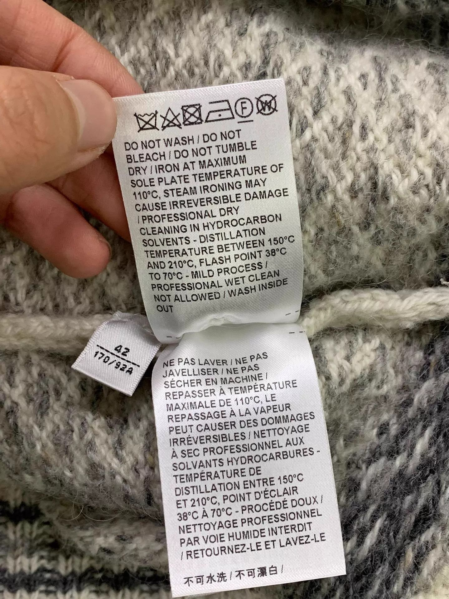 Thom Browne Thom Browne White Colorblock Fair Isle Cardigan 42 Size M / US 6-8 / IT 42-44 - 6 Thumbnail