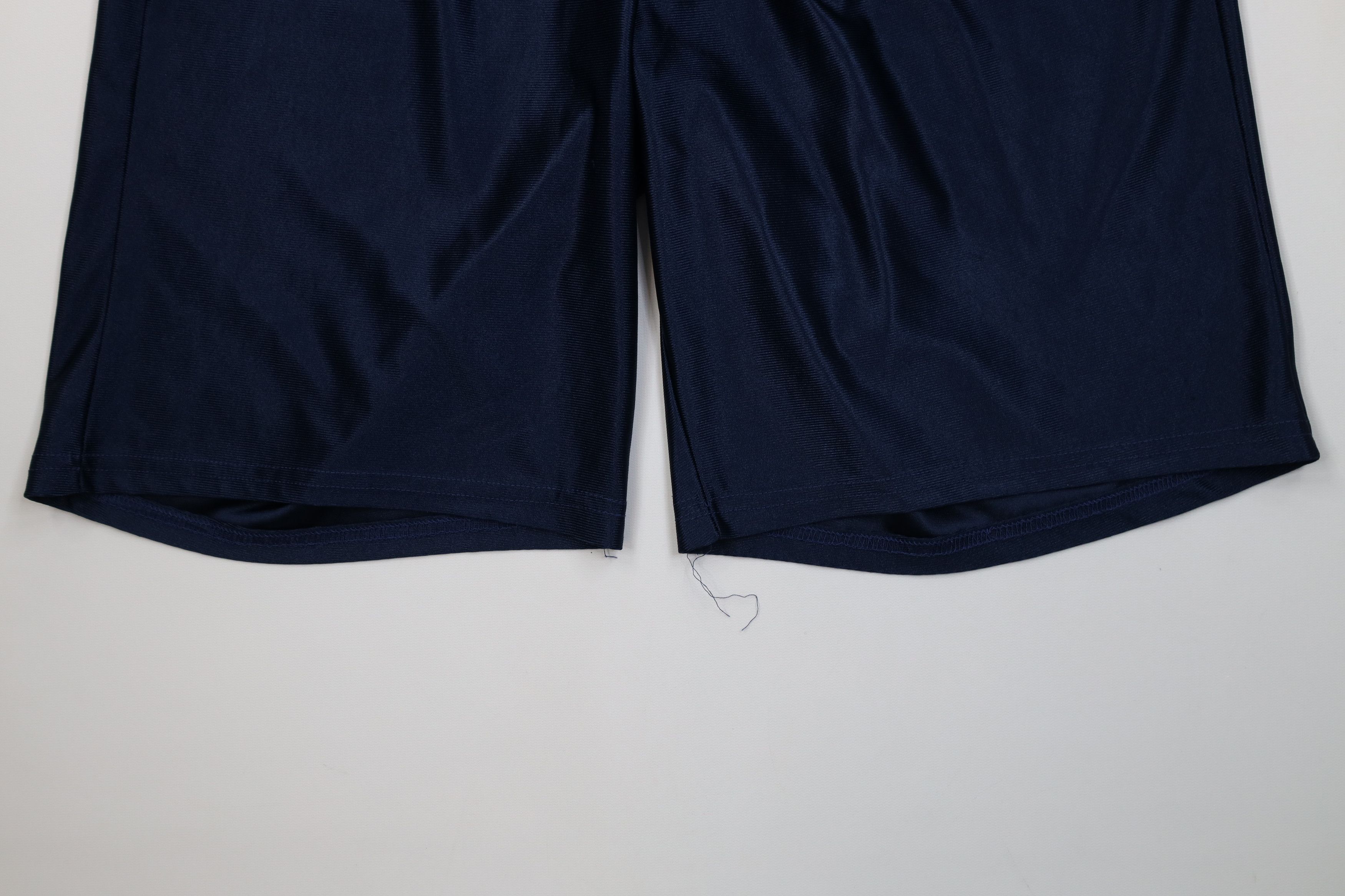 Vintage Vintage 90s Streetwear Dazzle Silky Gym Shorts Blue USA Size US 34 / EU 50 - 4 Thumbnail