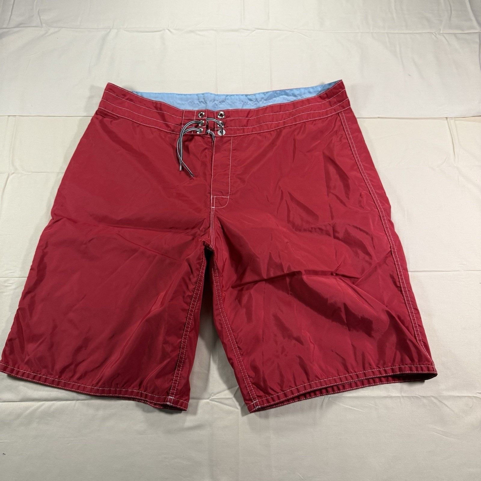 Britches Birdwell Beach Britches Red Nylon Swim Board Shorts Mens 38 Size US 38 / EU 54 - 2 Thumbnail