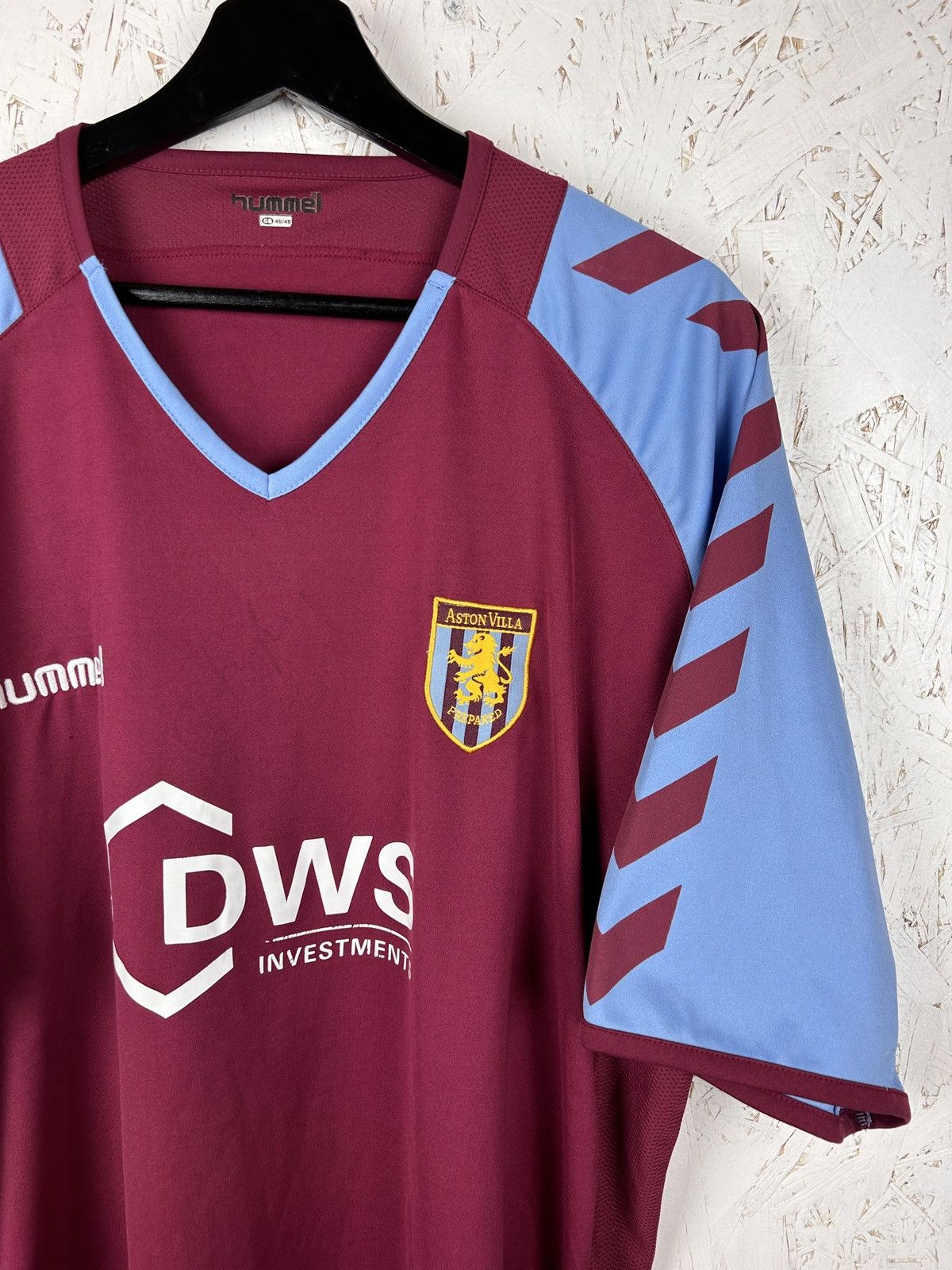 Hummel 00s Vintage Hummel Aston Villa FC 2004/05 Home Kit Jersey Size US XXL / EU 58 / 5 - 2 Thumbnail