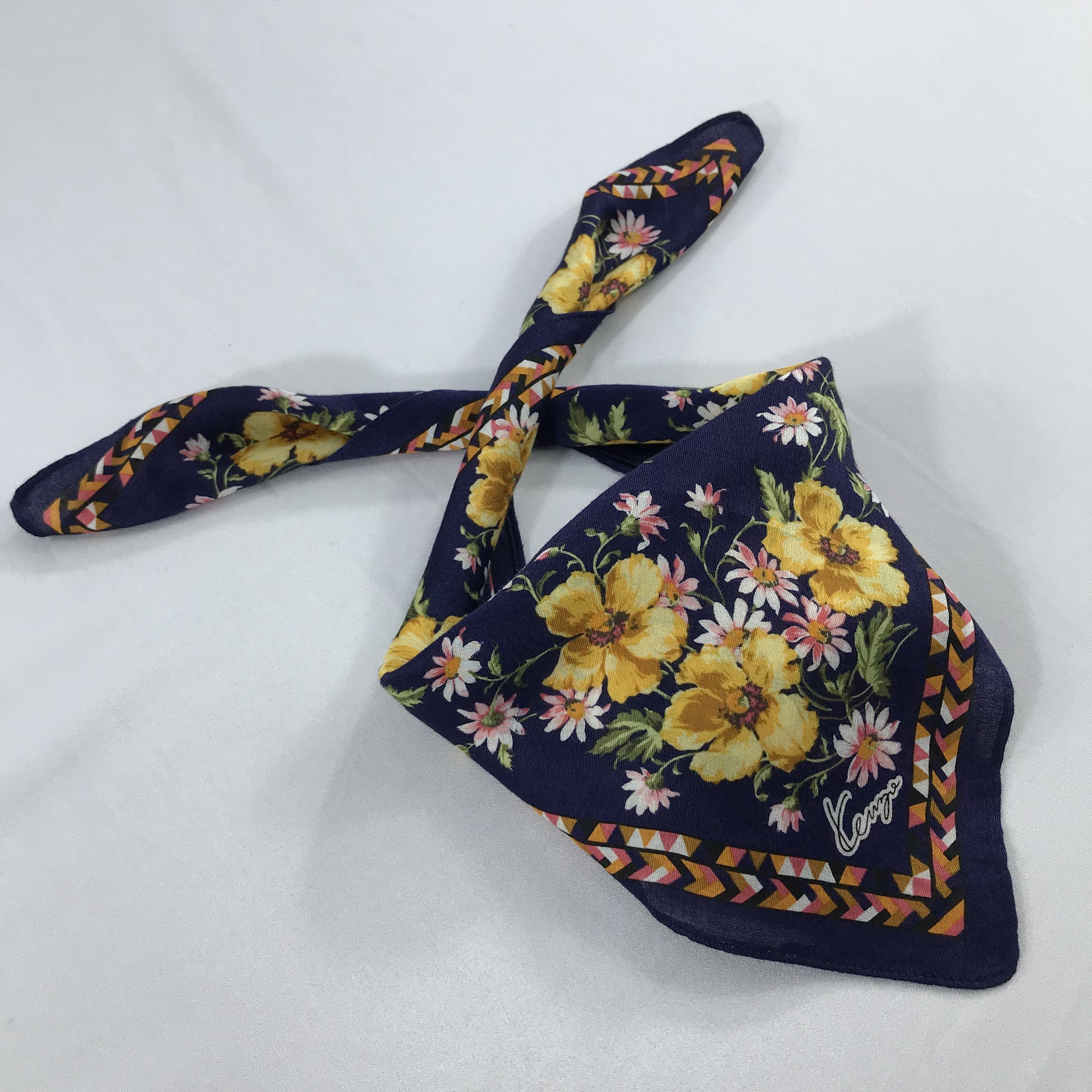 Kenzo × Vintage Kenzo Bandana / Handkerchief / Neckerchief - S1982 Size ONE SIZE - 4 Thumbnail