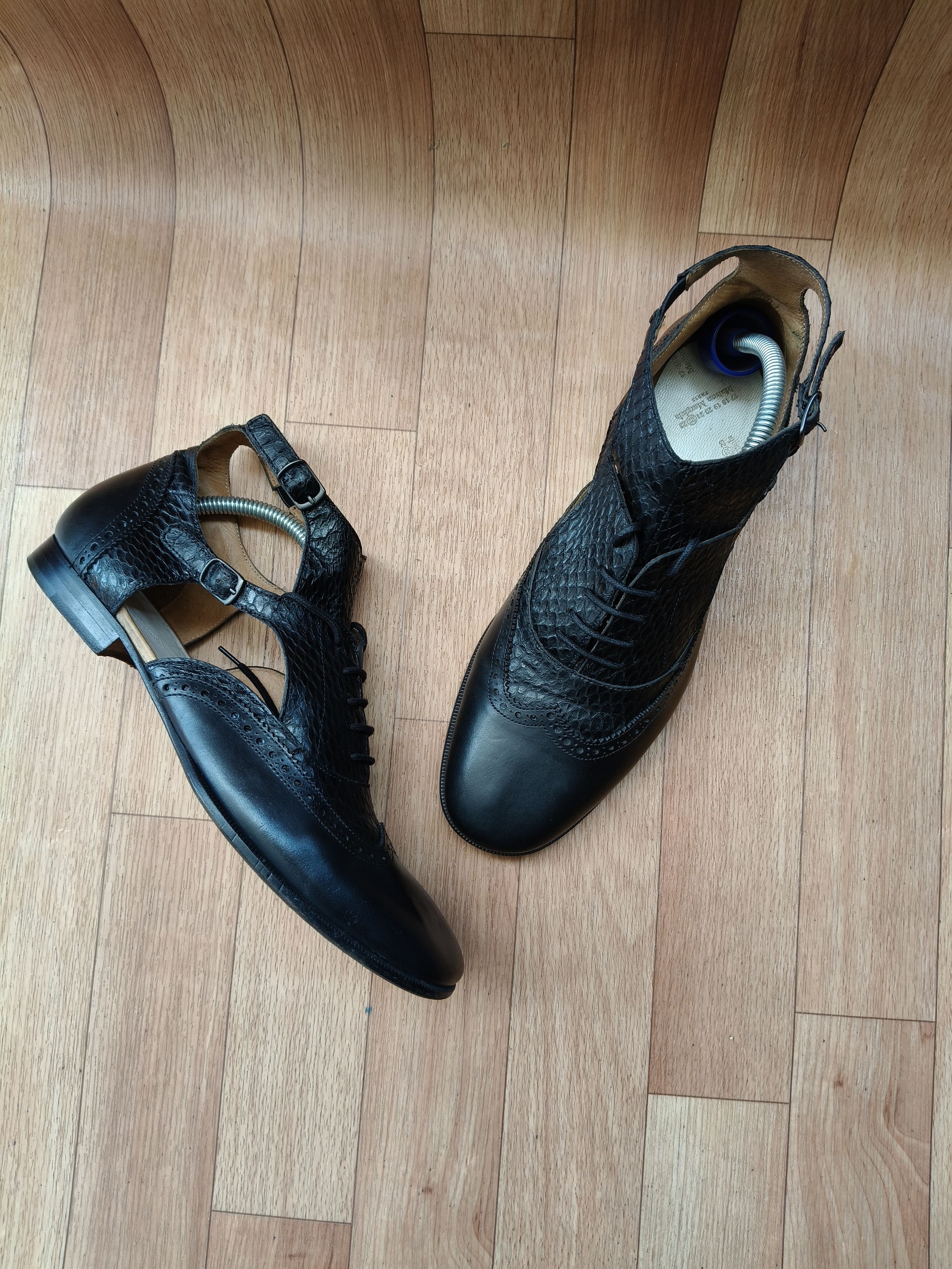 Maison Margiela 🔋🔥Maison Margiela " snakeskin - Oxfords " Size US 8 / EU 41 - 9 Thumbnail