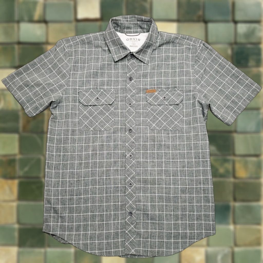 Orvis Orvis Shirt Mens M Green Plaid Classic Collection Performance Outdoor Fish Button-Up Short Sleeve Casual Size US M / EU 48-50 / 2 - 1 Thumbnail