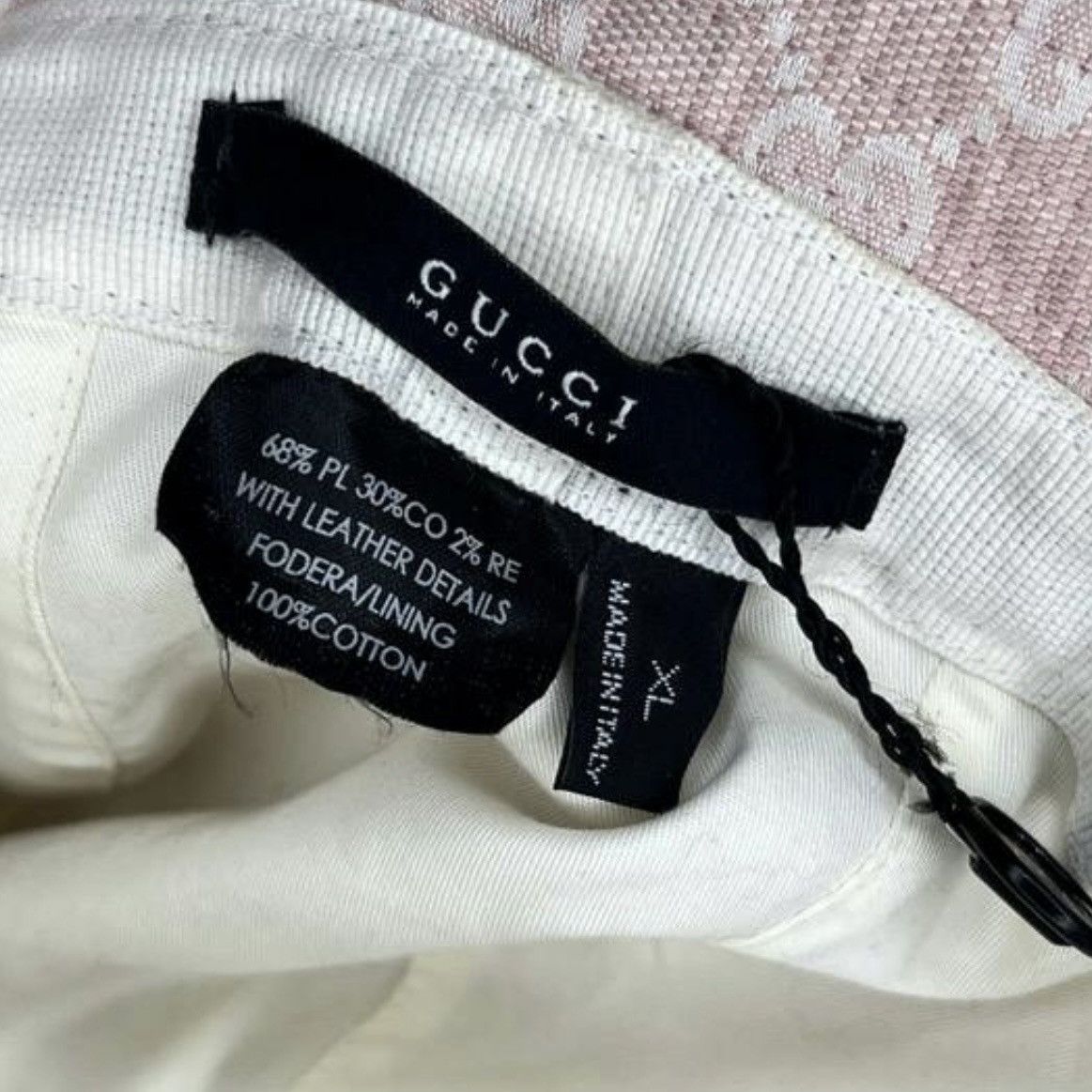 Gucci 🔥Rare Colour🔥Vintage Gucci Bucket Hat Monogram Pink White Size ONE SIZE - 8 Thumbnail