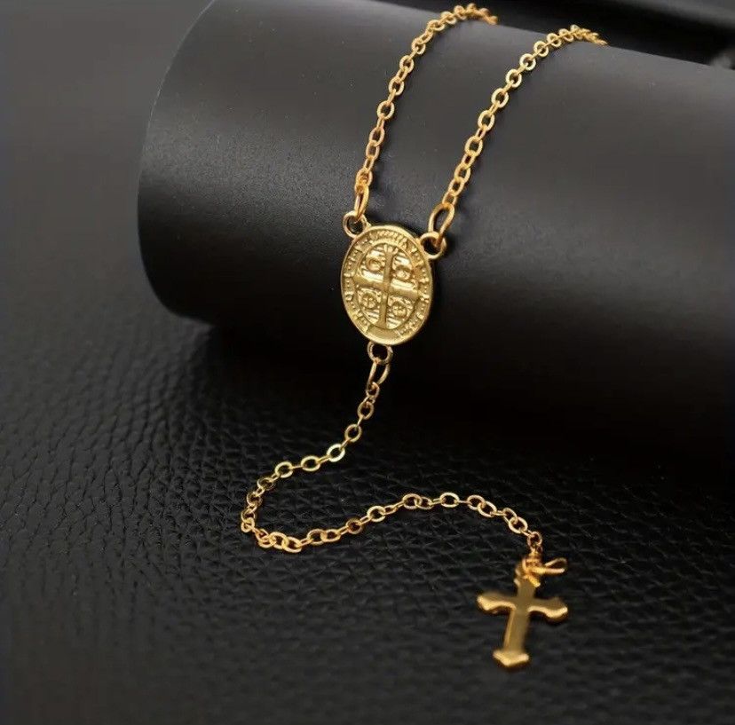 Vintage Chrome hearts inspired cross rosary Size ONE SIZE - 1 Thumbnail