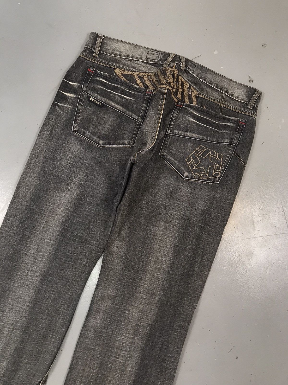 Southpole × Tribal Streetwear × Vintage Vintage Tribal denim SpellOut embroidered Y2K Size US 38 / EU 54 - 7 Thumbnail