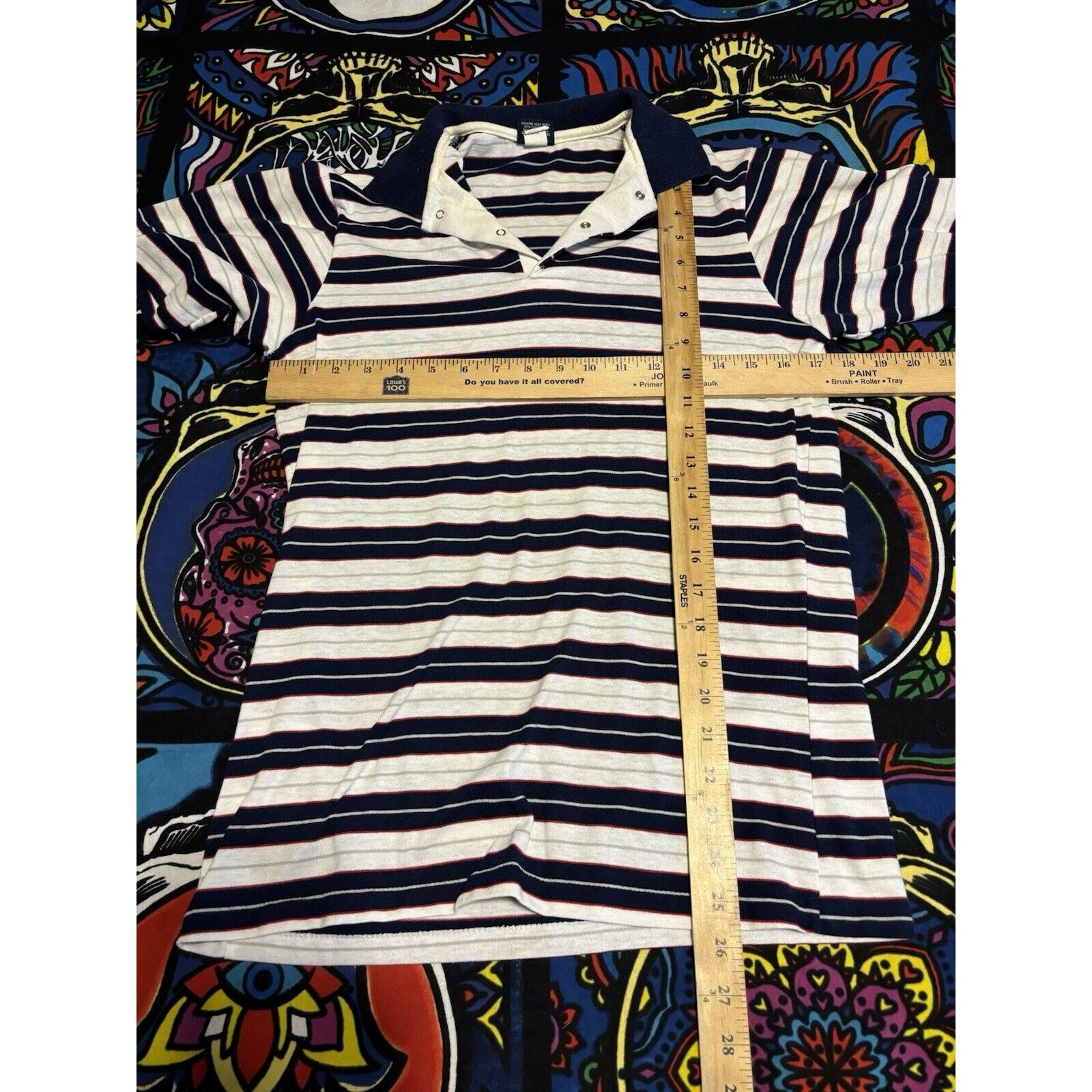 Wrangler Wrangler Polo striped 60s medium two button mens shirt Size US M / EU 48-50 / 2 - 6 Thumbnail