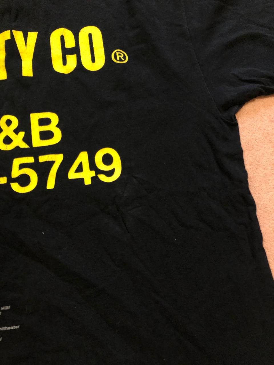 POST&CO Vintage black T-shirt POST&CO big print streetwear Y2K Size US L / EU 52-54 / 3 - 15 Thumbnail