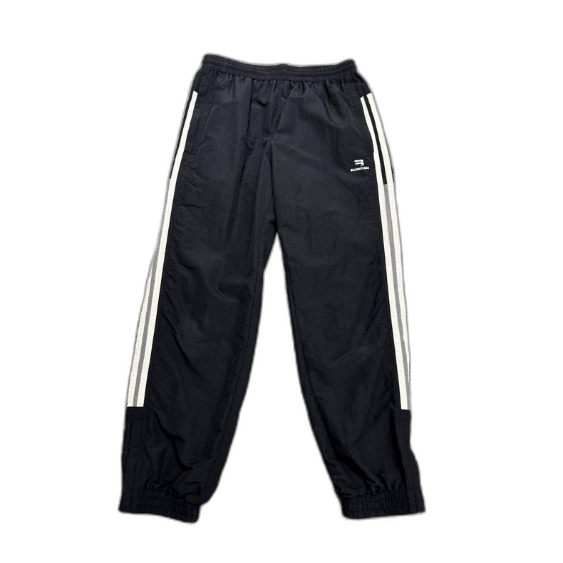 Balenciaga Balenciaga Embroidered Striped Sports Pants-2506 Size US 27 - 1 Thumbnail