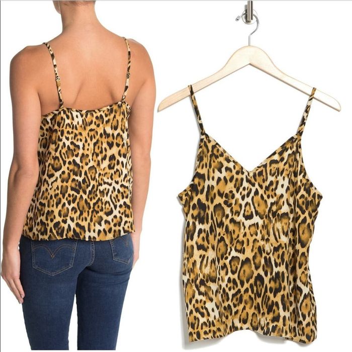 Nordstrom Nordstrom x Abound Leopard V-Neck Tank Top Plus Size 1X