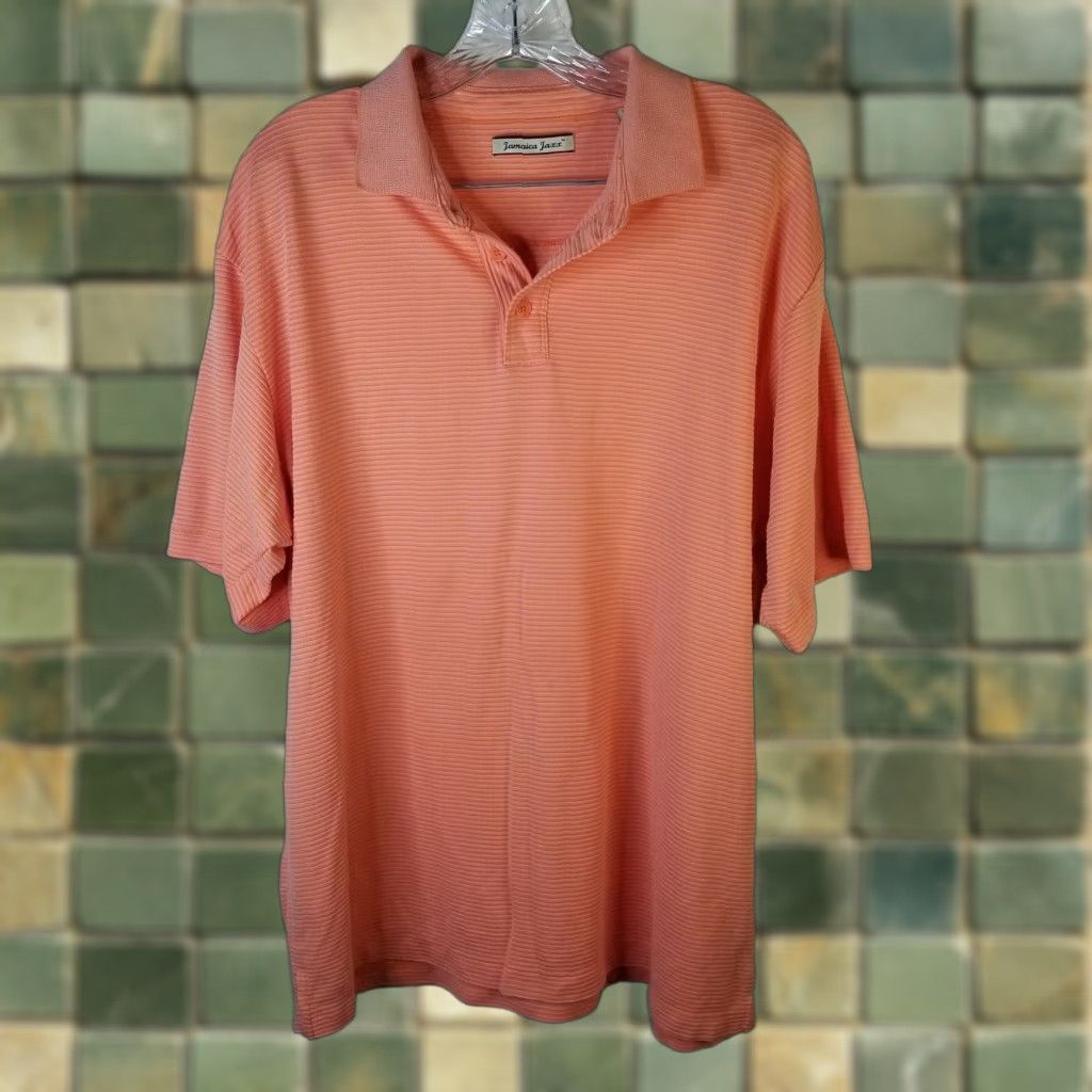 Vintage VINTAGE Jamaica Jaxx Polo Shirt Mens Orange Short Sleeve XL Size US XL / EU 56 / 4 - 1 Thumbnail