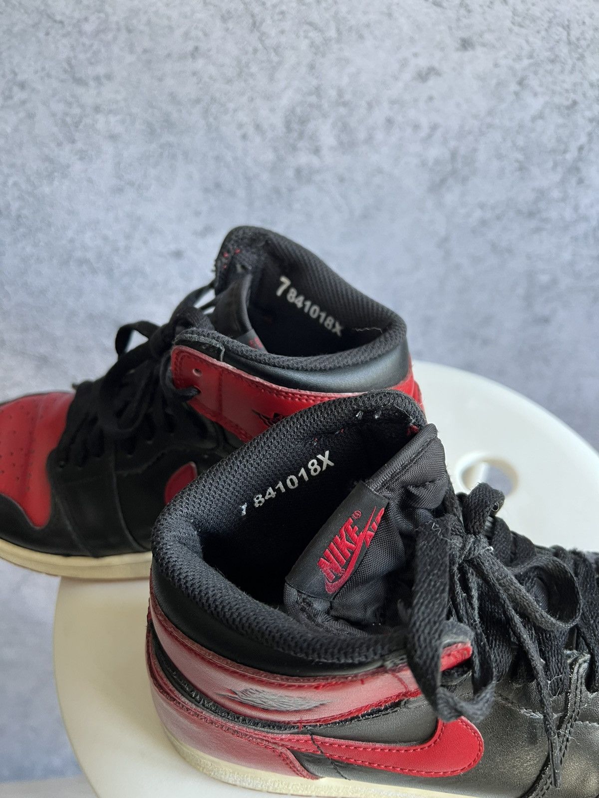 Nike Vintage Nike Air Jordan 1 High Top Sneakers Black and Red Size US 7 / EU 40 - 15 Thumbnail