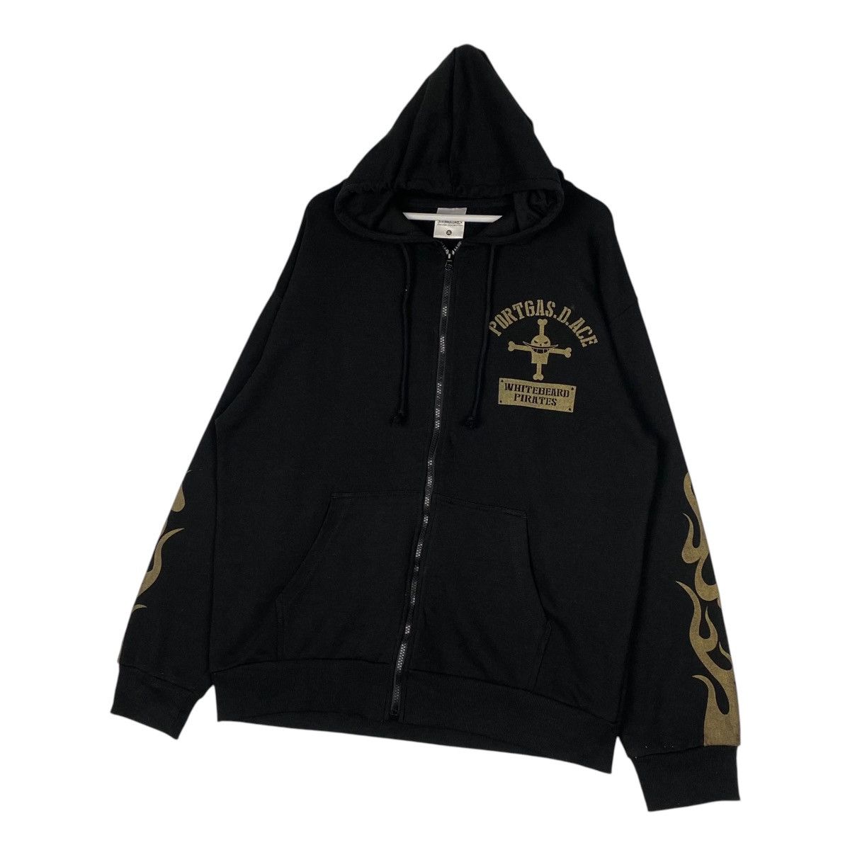 One Piece × Vintage Vintage One Piece Full Zip Hoodie Sweater Black Size US L / EU 52-54 / 3 - 2 Thumbnail
