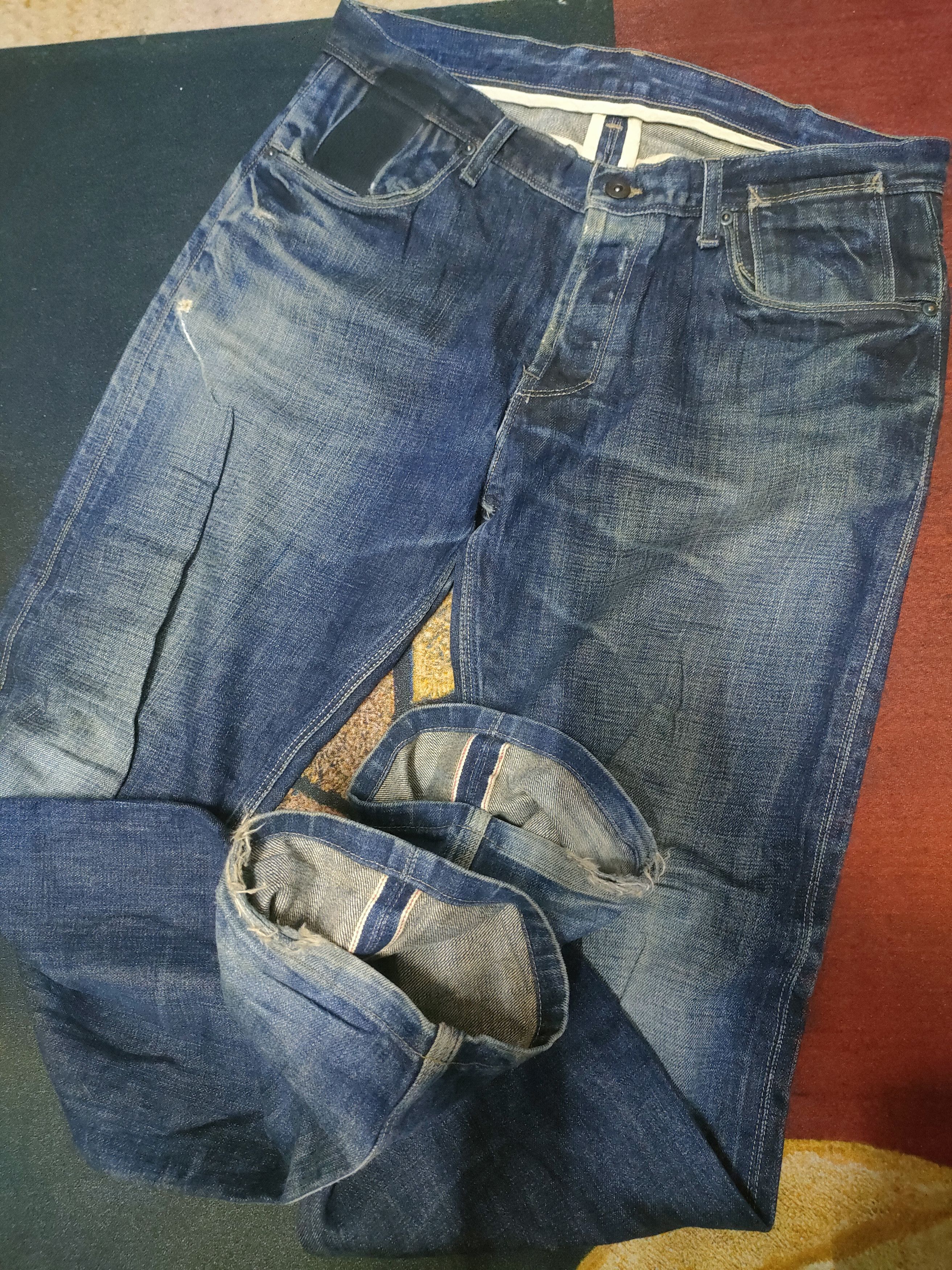 Rick Owens Owens'Slab MKD2804 Selvedge Jeans Size US 34 / EU 50 - 1 Thumbnail