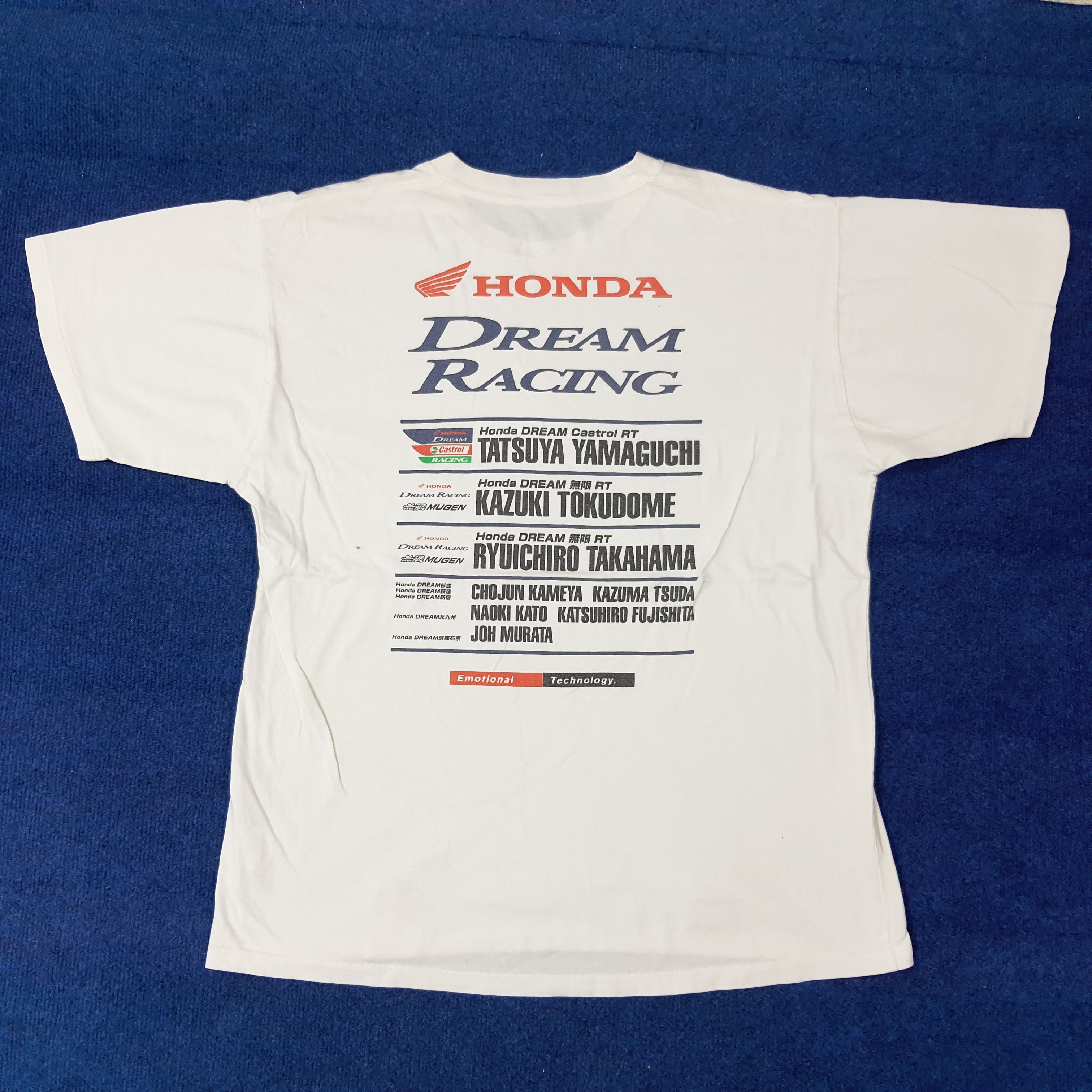 Honda Vintage Honda Racing Dream Mugen Motorsports Tshirt C267N26 Size US L / EU 52-54 / 3 - 1 Thumbnail
