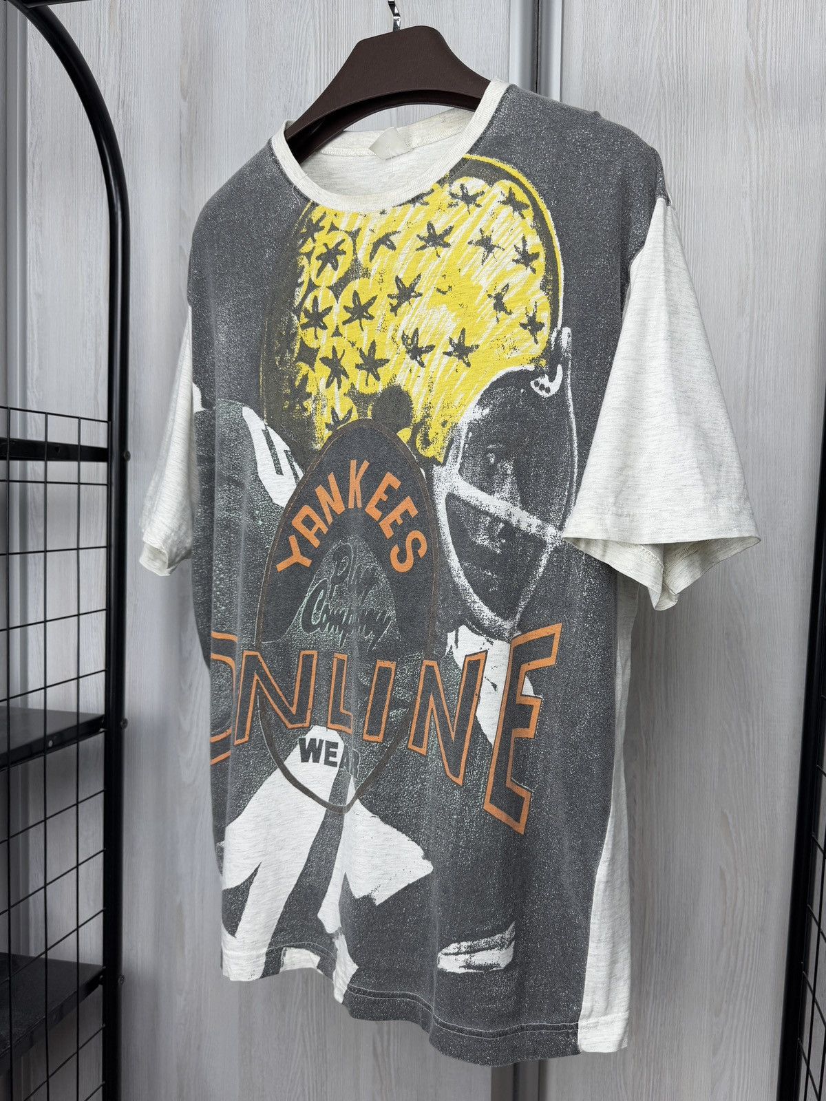 New York Yankees Vintage 90s Yankees Online Wear Play Company Rare tee shirt Size US XL / EU 56 / 4 - 5 Thumbnail