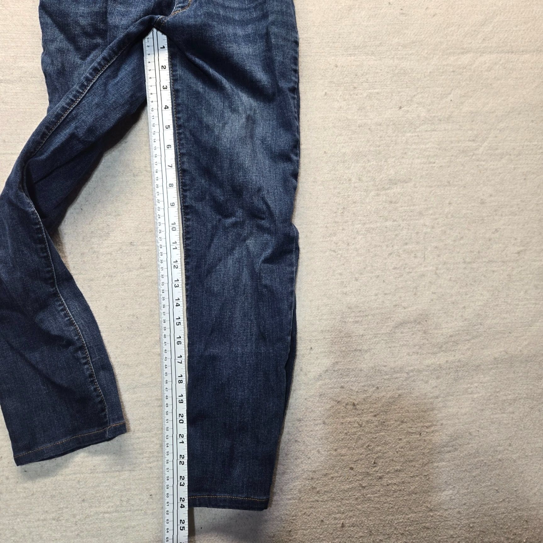 Vintage Indigo Blue Jeans Women's PS Maternity Adult Indigo Blue Full Panel Jeans PS Petite Women Mens? Size 28" / US 6 / IT 42 - 6 Thumbnail