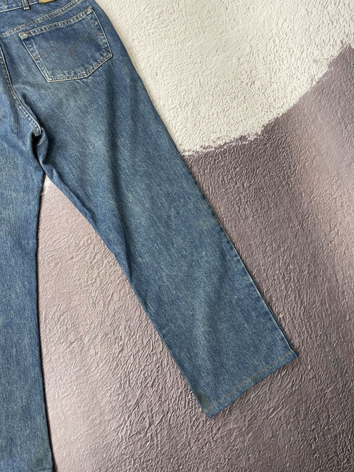 Polo Ralph Lauren Polo Ralph Lauren vintage made in USA faded denim jeans Size US 35 - 13 Thumbnail