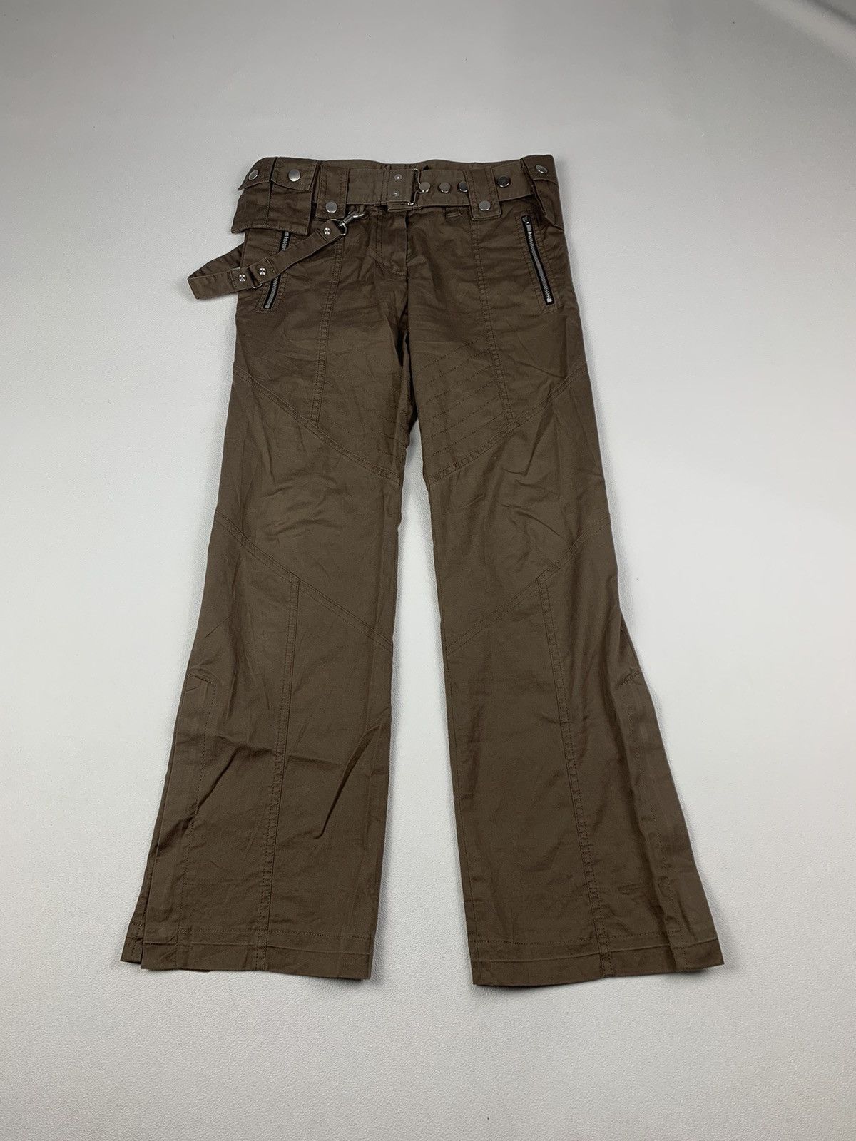 If Six Was Nine Dkny Belt BotCut Pants Size 28" / US 6 / IT 42 - 1 Thumbnail