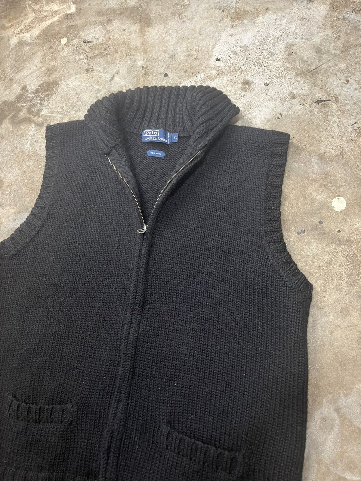 Polo Ralph Lauren × Vintage Polo Ralph Lauren Wool Zip Vest Size US L / EU 52-54 / 3 - 2 Thumbnail