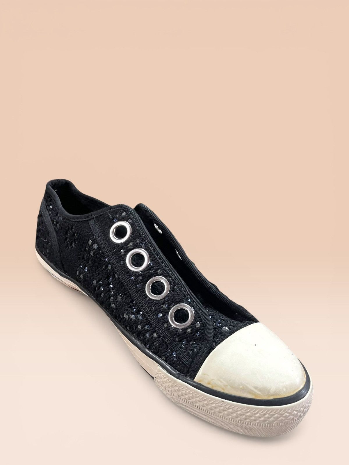 ASH ASH Limited Vicky Woven Black Sequin Sneakers Size US 8.5 / EU 41-42 - 13 Thumbnail