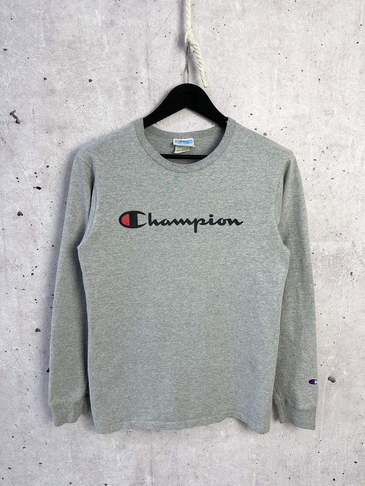 Champion Vintage Champion Grey Long Sleeve Size US S / EU 44-46 / 1 - 1 Thumbnail