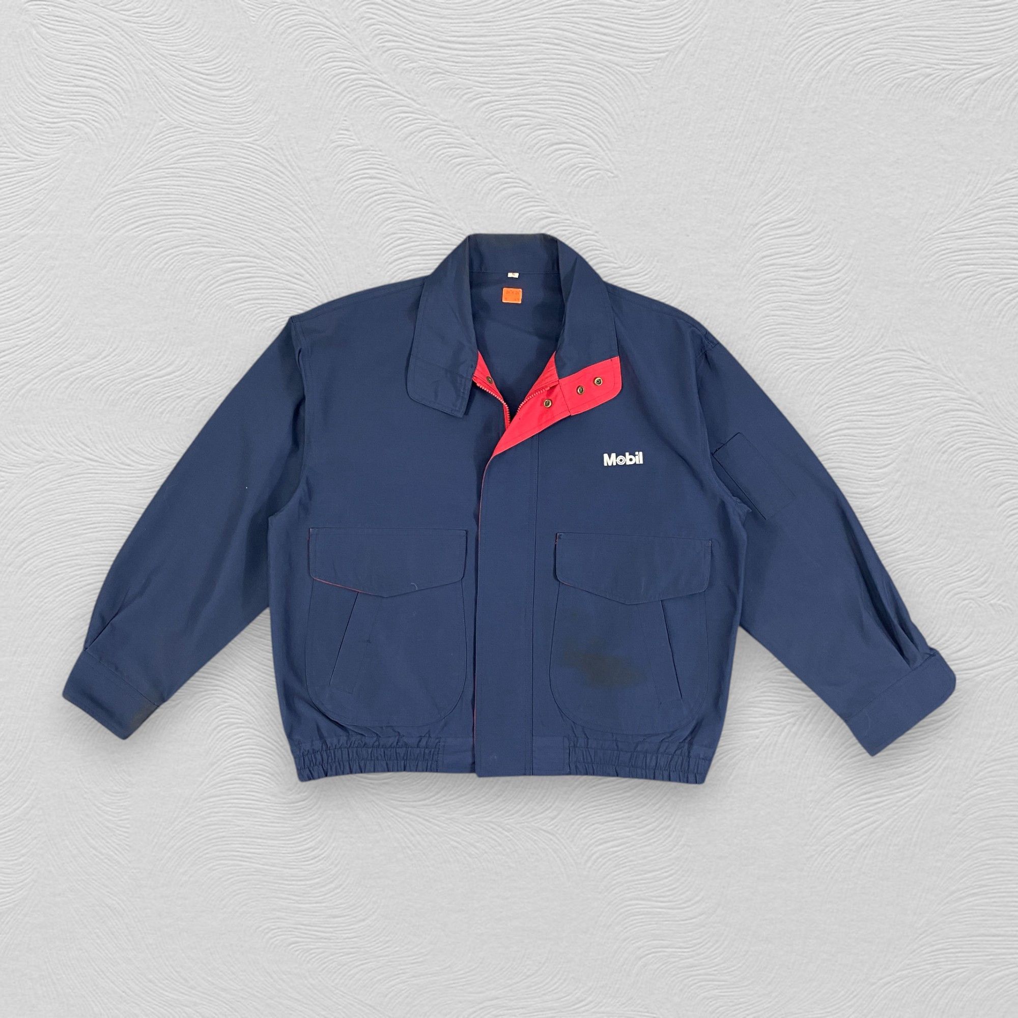 Sports Specialties Vintage Mobil Big Logo Jacket -J117 Size US M / EU 48-50 / 2 - 2 Thumbnail
