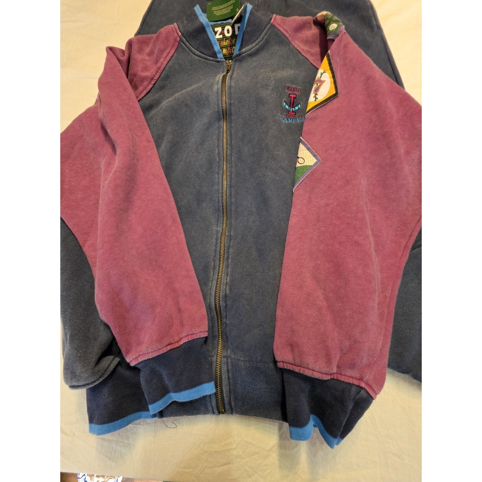 Izod Izod Choice Of Champions Men's Size Large 2 Pc Track Suit Size 36 - 4 Thumbnail
