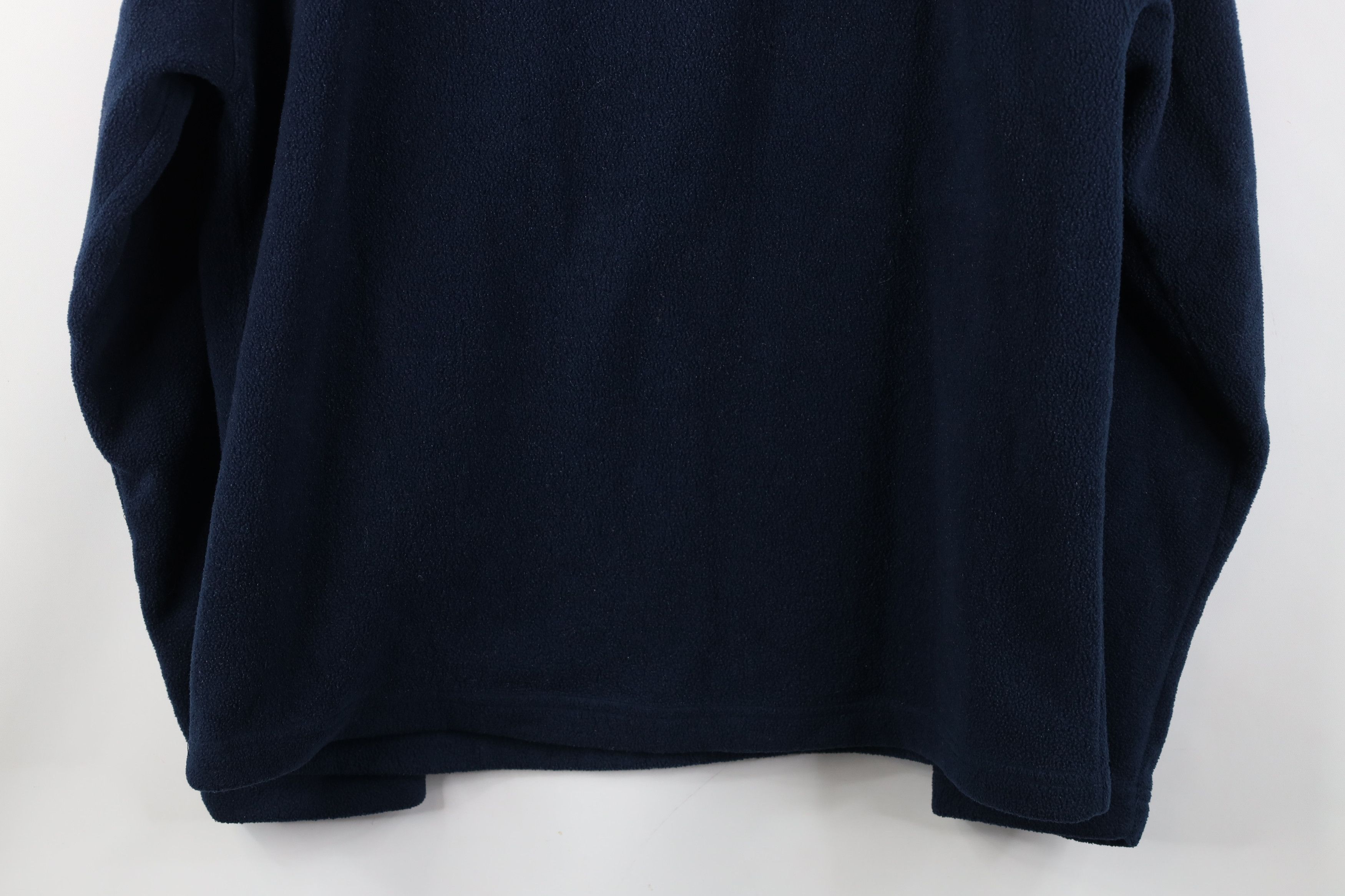 Gap Vintage 90s Y2K Gap Blank Thick Fleece V-Neck Sweater Blue Size US L / EU 52-54 / 3 - 12 Thumbnail