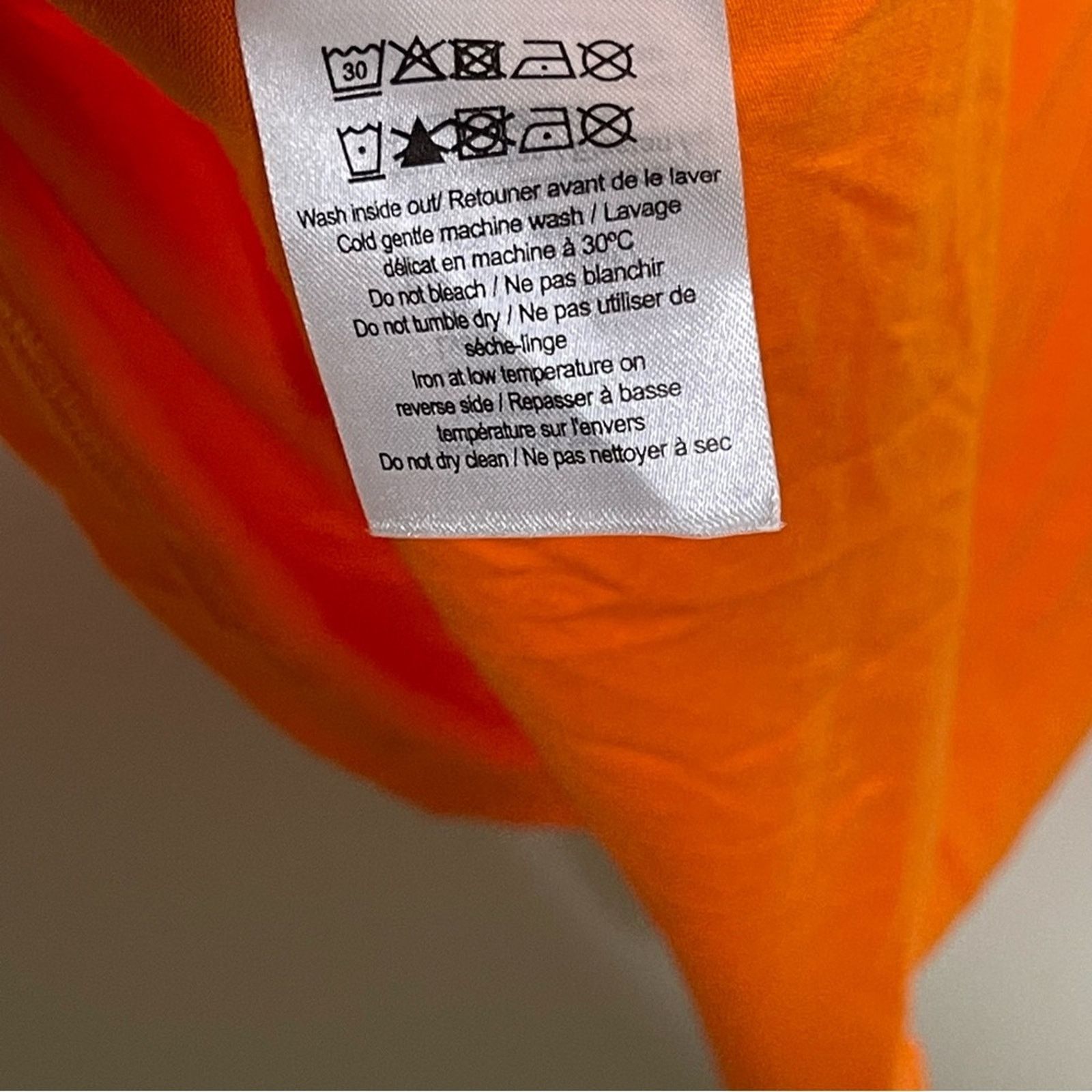 Ganni Cutout Blouse In Vibrant Orange sz 40 US 8