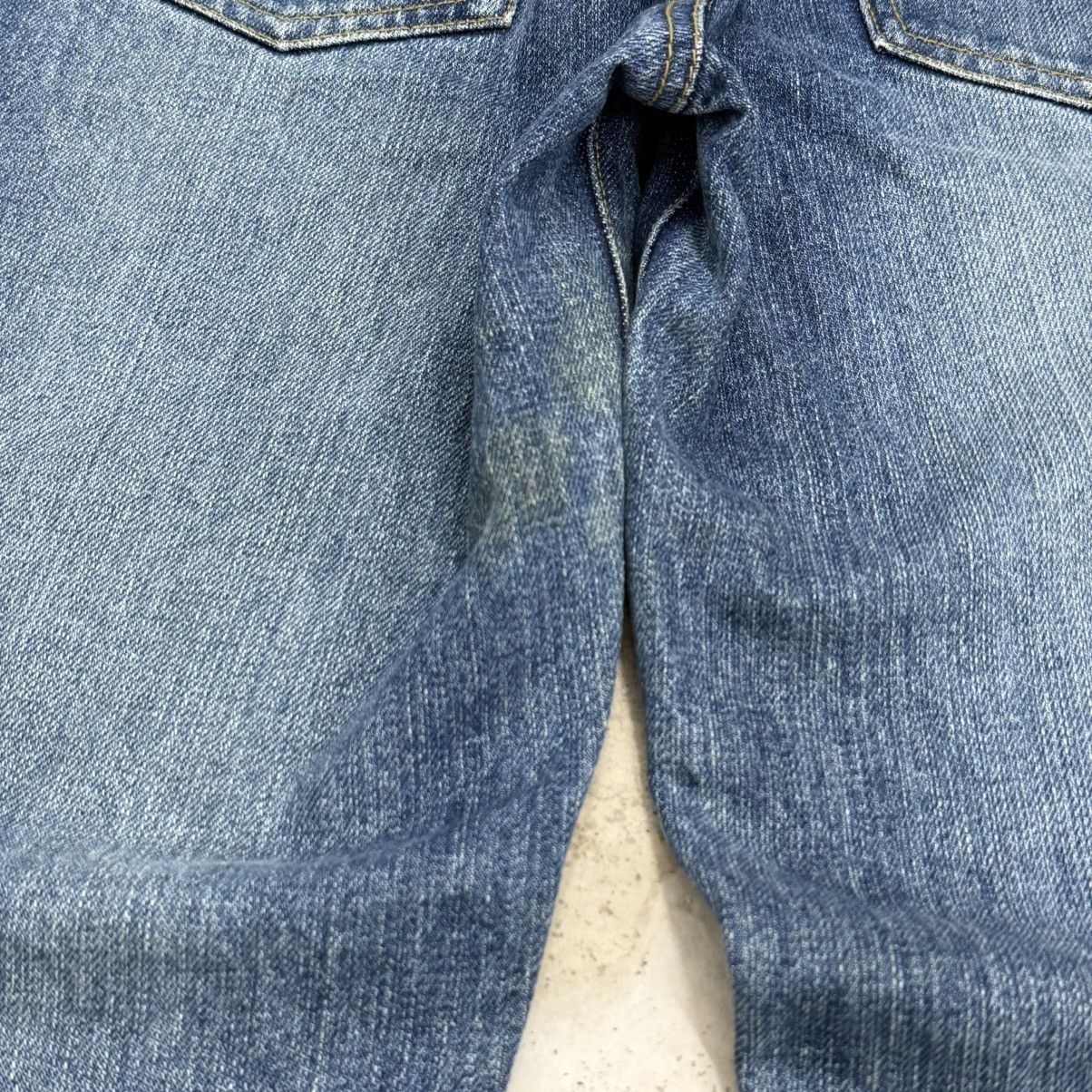 Japanese Brand Flare Vintage Blue Moon Blue Unisex Denim Pants Size US 27 - 15 Thumbnail