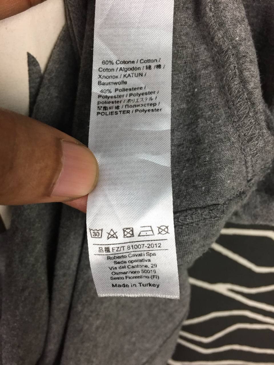 Just Cavalli × Roberto Cavalli Roberto Cavalli Monogram Logo Luxury Tee Size US L / EU 52-54 / 3 - 10 Thumbnail