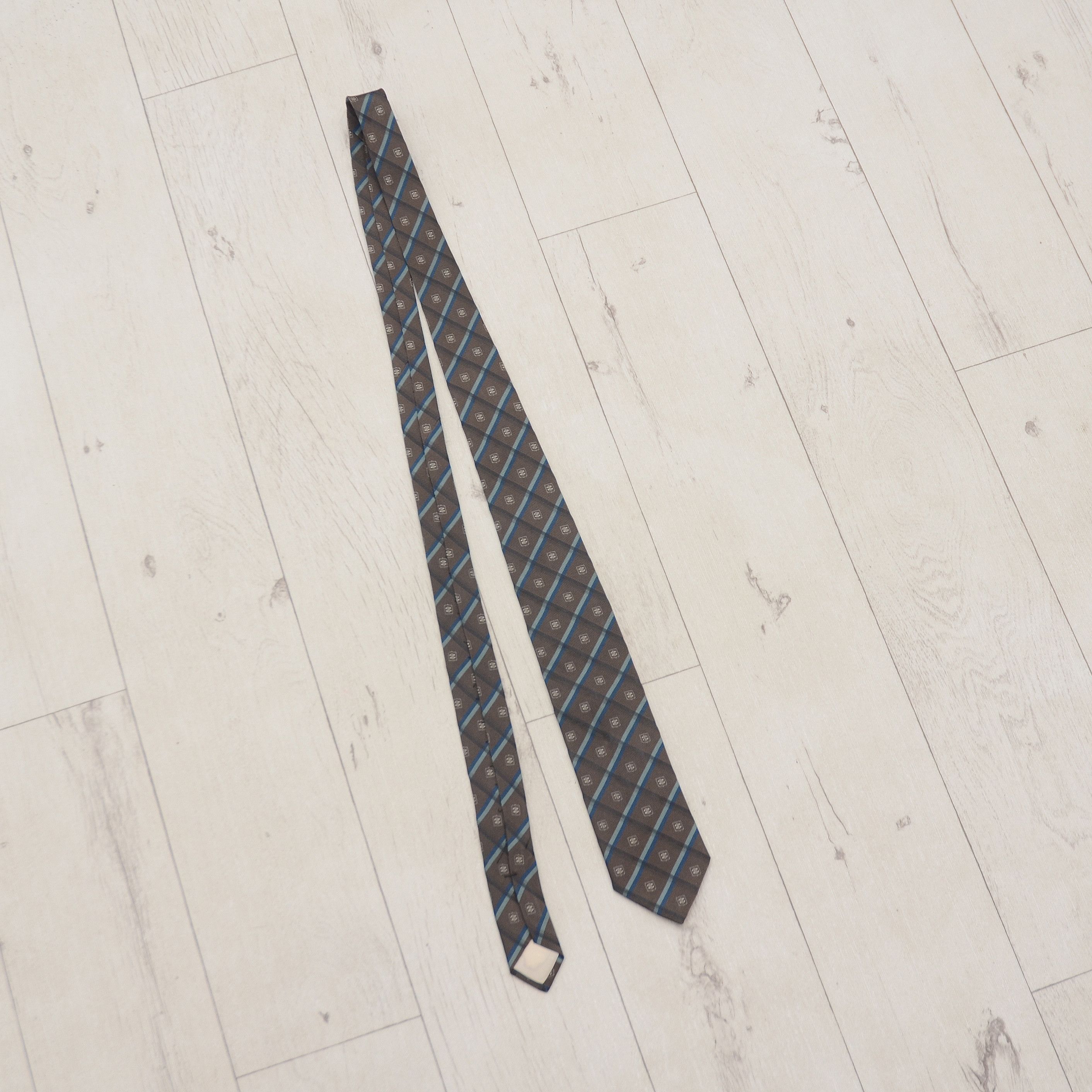 Celine × Vintage ❗️RARE Celine Paris Luxury 100% Silk Tie Vintage Monogram Size ONE SIZE - 4 Thumbnail
