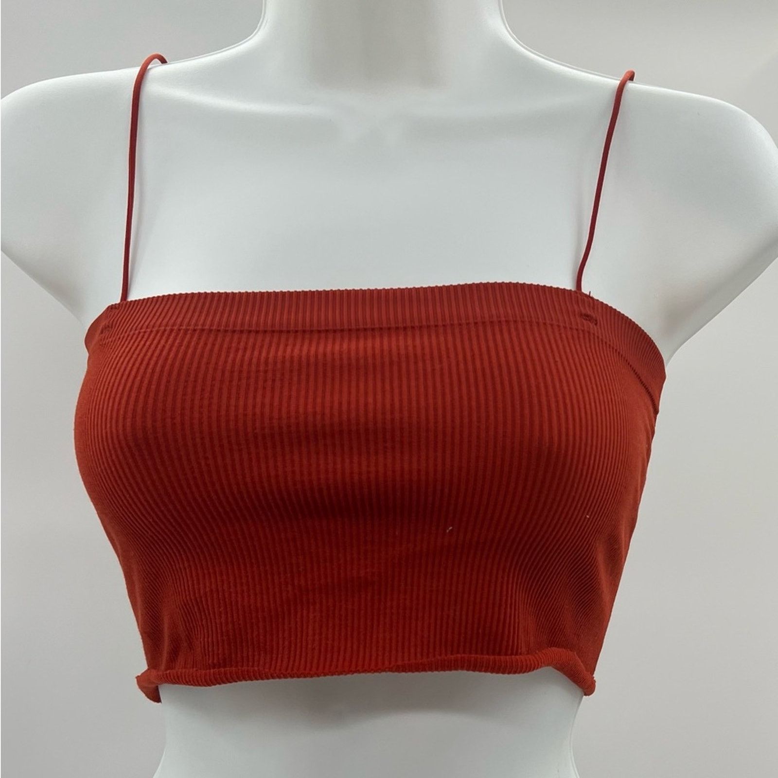 Urban Outfitters Urban Outfitters Out From Under Rust Color Ribbed Crop Cami Size S / US 4 / IT 40 - 1 Thumbnail