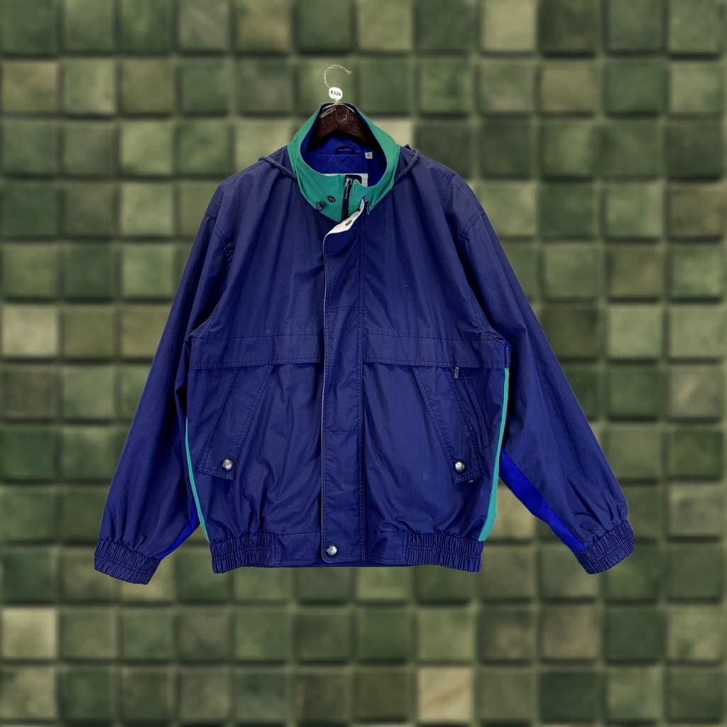 London Fog VINTAGE London Fog Mens Windbreaker Jacket Green Blue Medium Long-8326 Mens Size US M / EU 48-50 / 2 - 1 Thumbnail