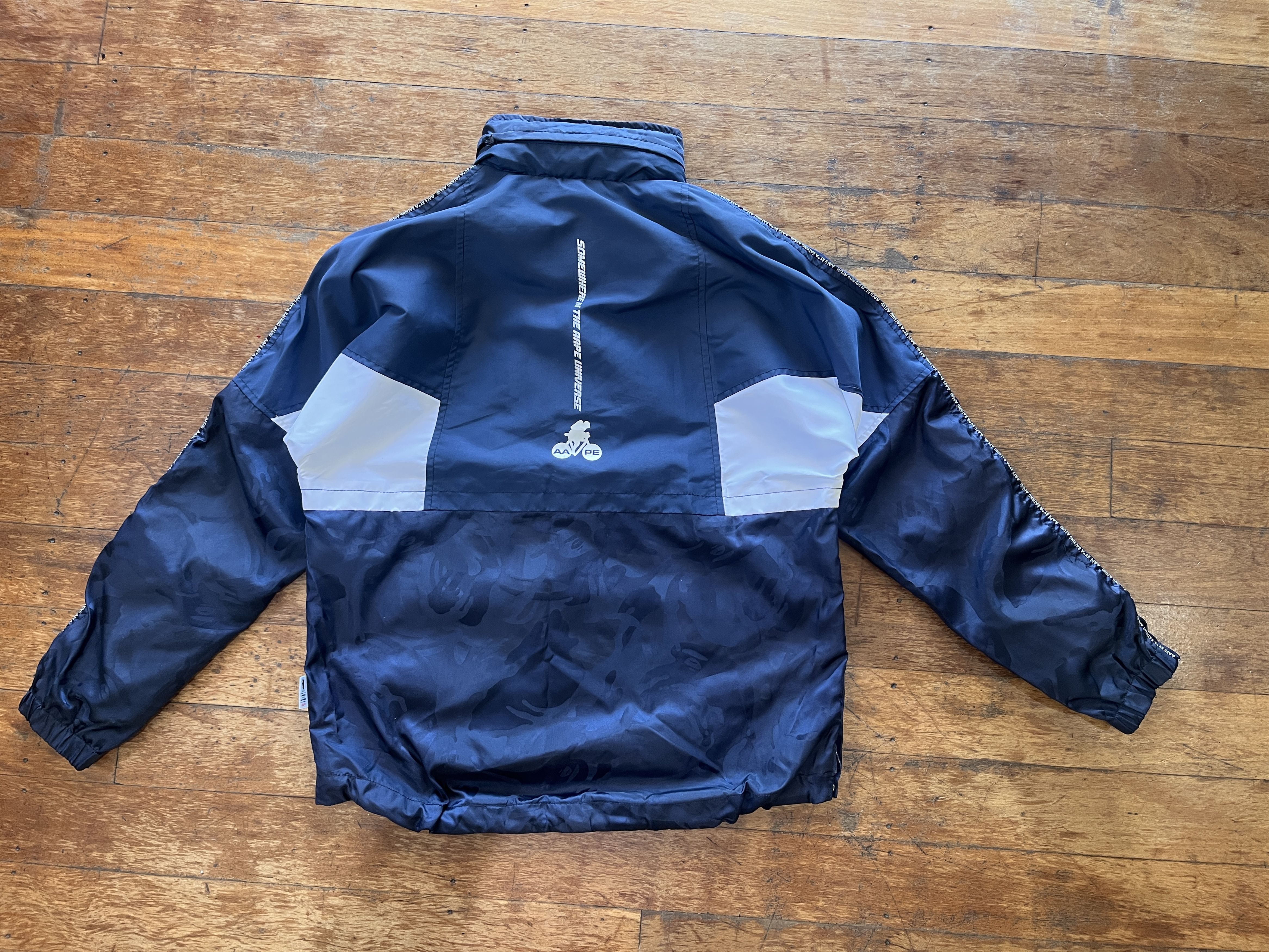 Aape Rare 2017 AApe Now Windbreaker Jacket Navy Size US M / EU 48-50 / 2 - 5 Thumbnail