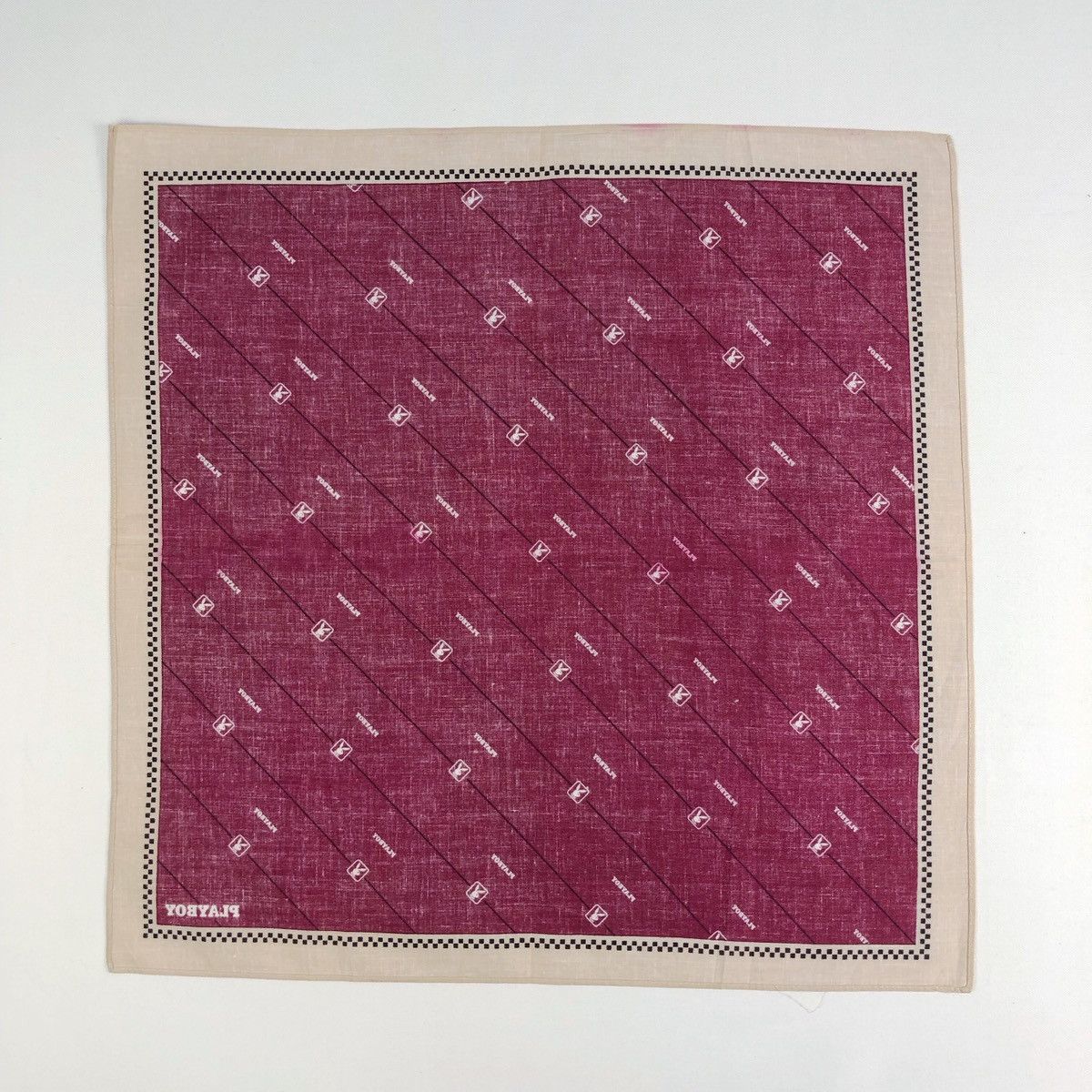 Playboy Rare Vintage Playboy Handkerchief Bandana Size ONE SIZE - 4 Thumbnail