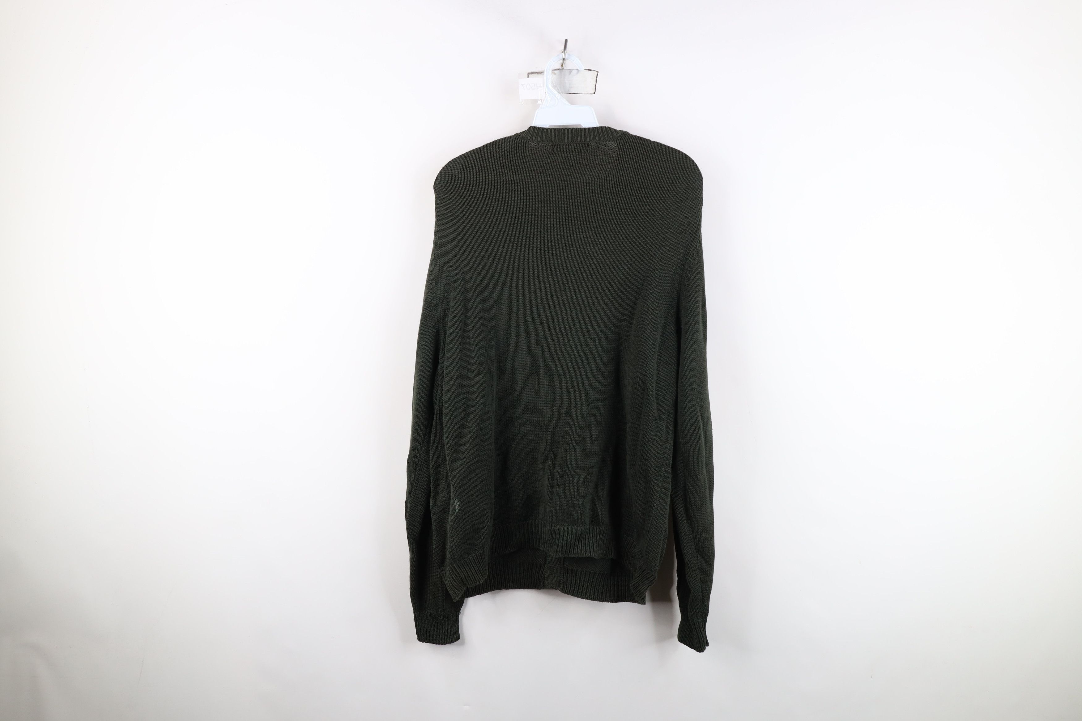 Eddie Bauer Vintage 90s Eddie Bauer Cotton Knit Cardigan Sweater Green Size US M / EU 48-50 / 2 - 12 Thumbnail