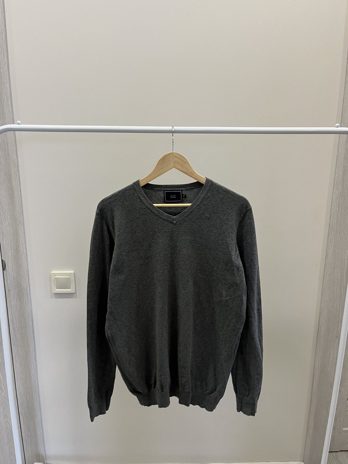 Dale Of Norway Vintage John Lewis & Co Beige Fisherman V-neck Sweater Size US M / EU 48-50 / 2 - 2 Thumbnail