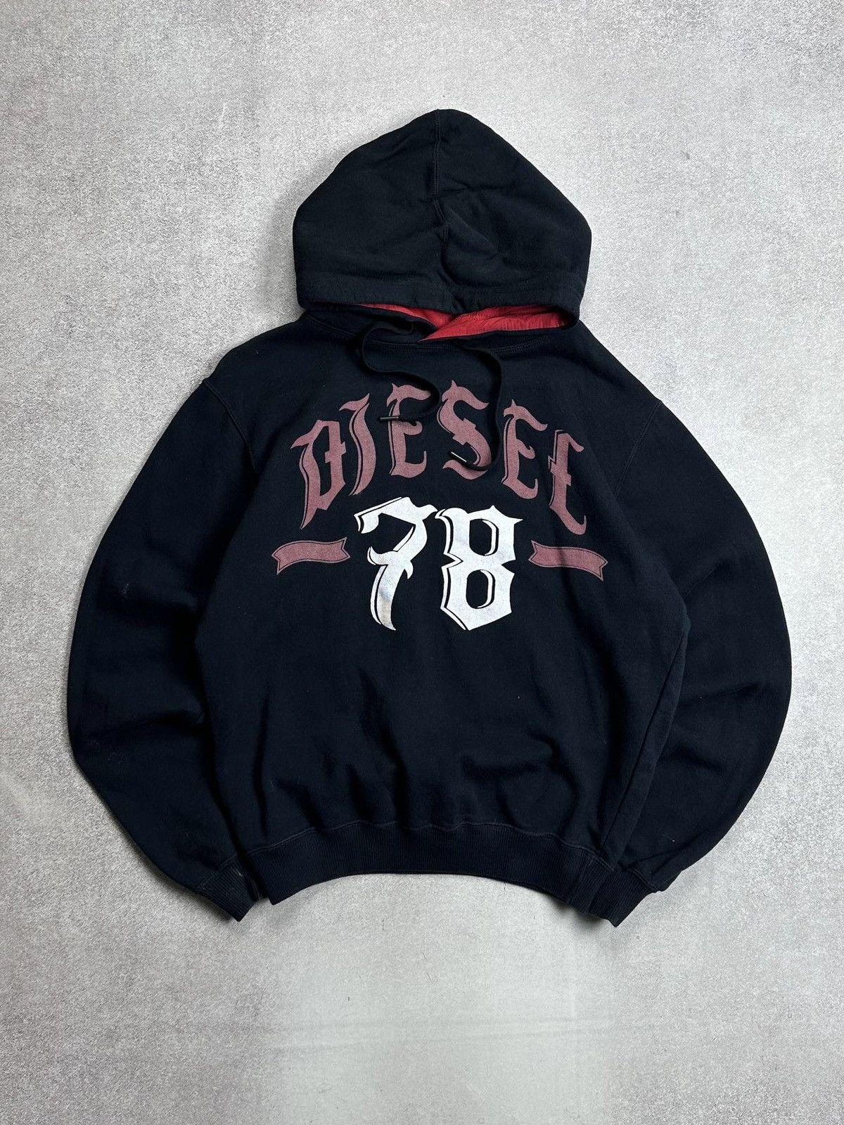 Diesel Vintage Diesel Avantgarde Grunge Hoodie Y2K Rare S Size US S / EU 44-46 / 1 - 1 Thumbnail