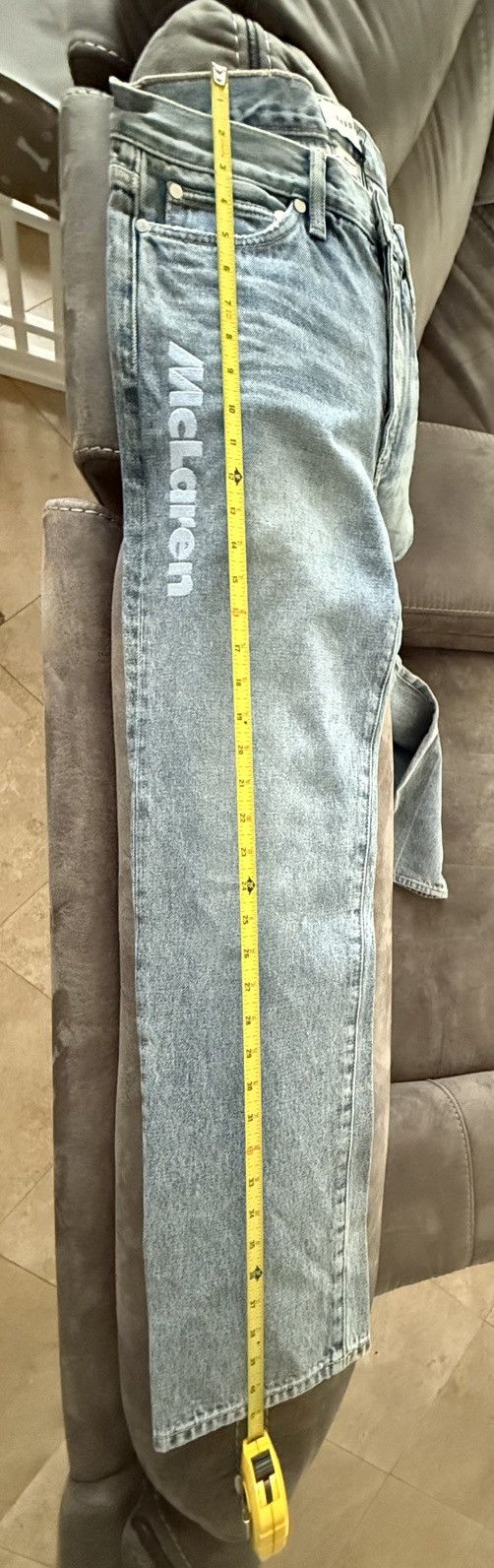 Rhude Rhude x McLaren Denim Embroidered Jean Size 32, color Blue Size US 32 / EU 48 - 14 Thumbnail