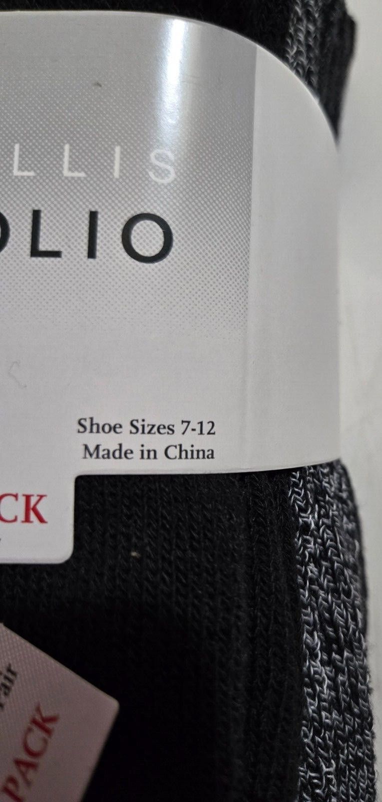 Perry Ellis Men Perry Ellis Portfolio Socks Full Cushion Extra Thick NWT Size ONE SIZE - 5 Thumbnail