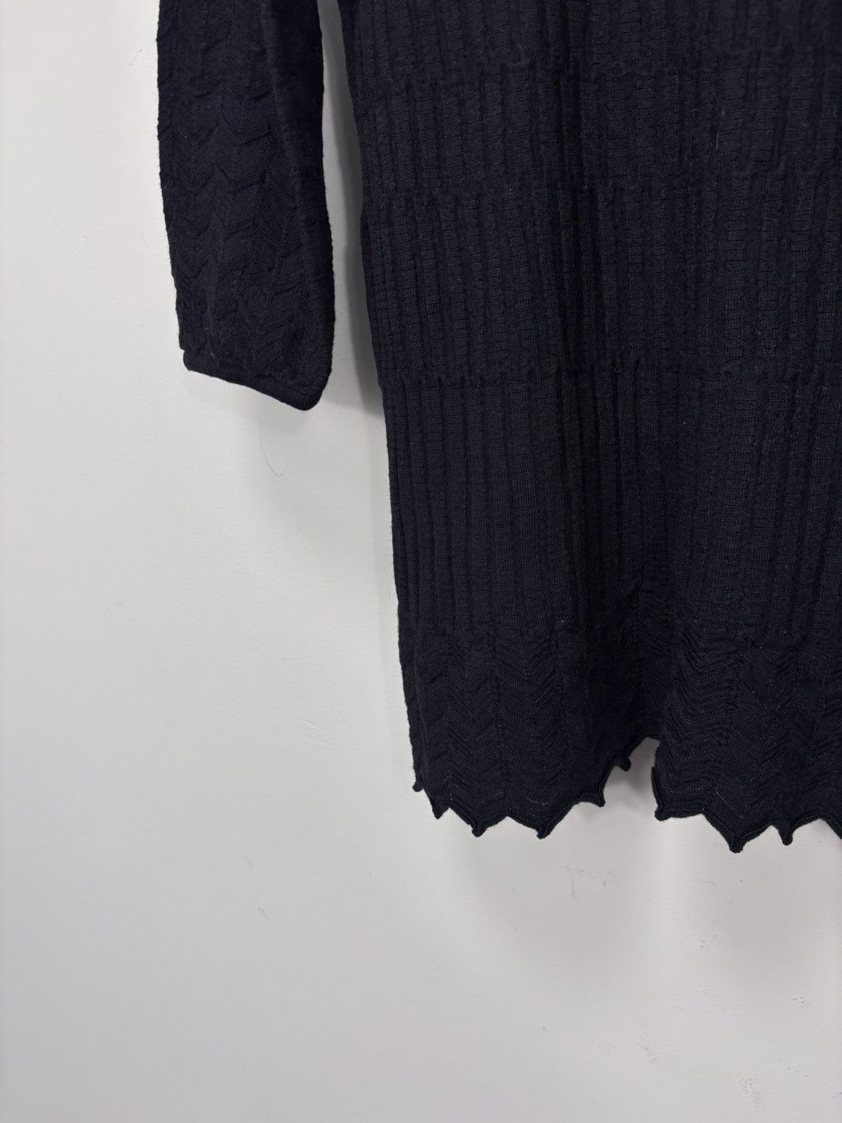 Missoni Missoni M Women’s Black Ribbed Knit Top Short Sleeve Sweater Size S / US 4 / IT 40 - 12 Thumbnail