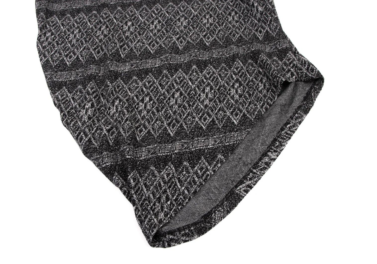 Yohji Yamamoto Yohji Yamamoto Asymmetrical Hem Knit in Black Gray Size US M / EU 48-50 / 2 - 6 Thumbnail