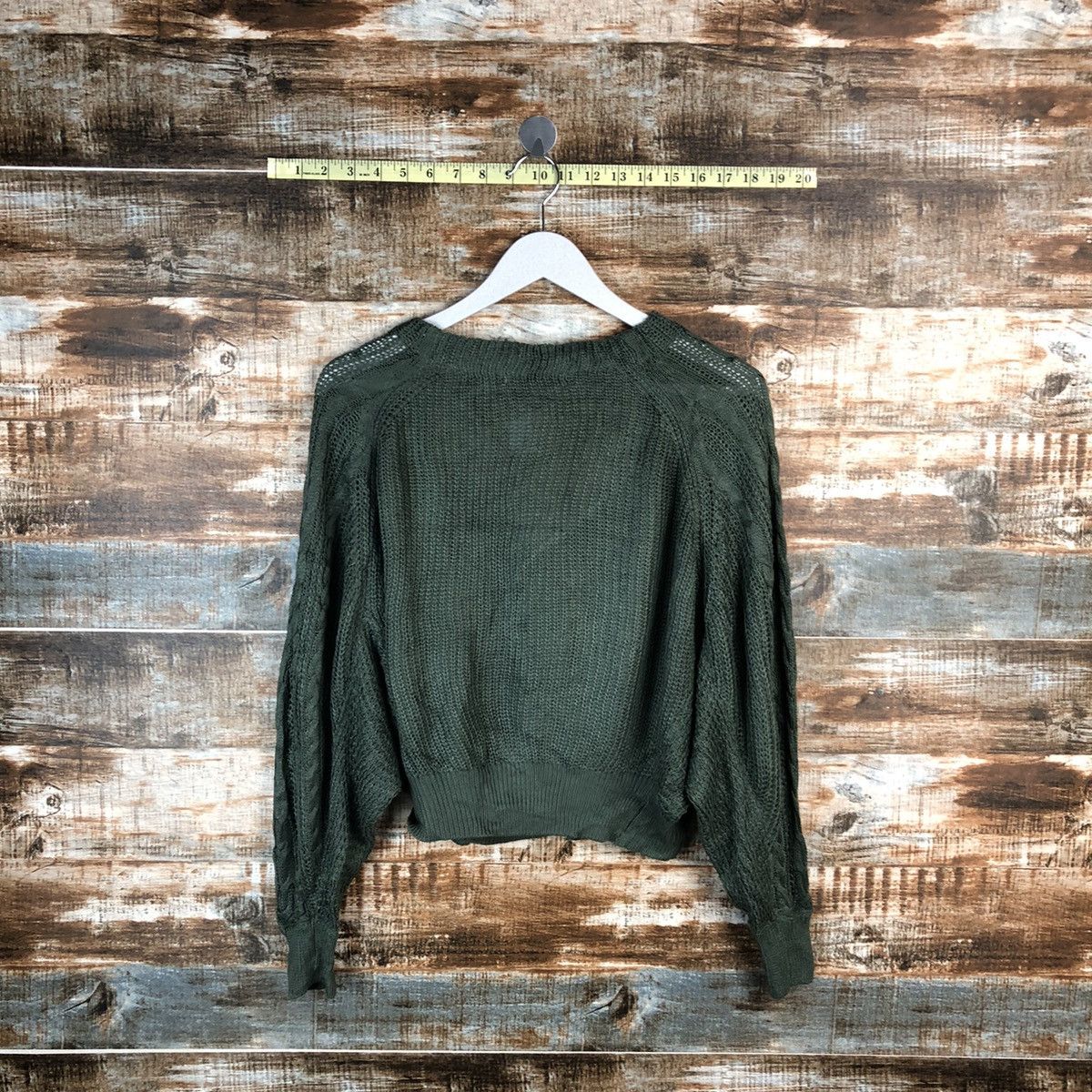 Homespun Knitwear × Japanese Brand Khalita Green Cardigan Knitwear #A1488 Size M / US 6-8 / IT 42-44 - 12 Thumbnail