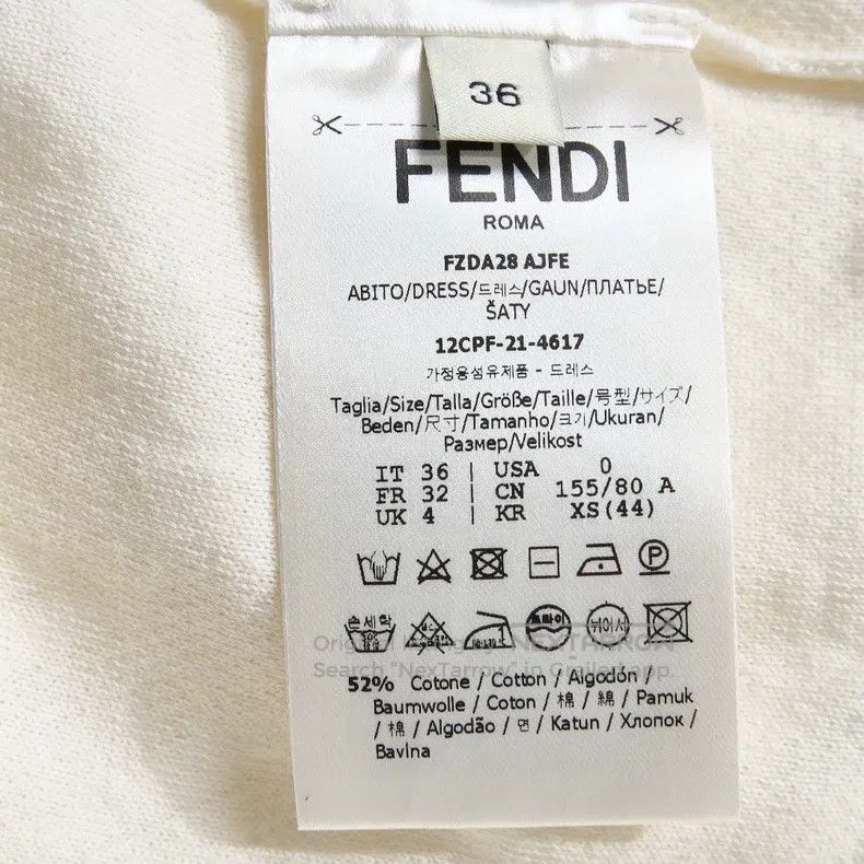Fendi Fendi Embossed knit dress Size XXS / US 00 / IT 34 - 8 Thumbnail
