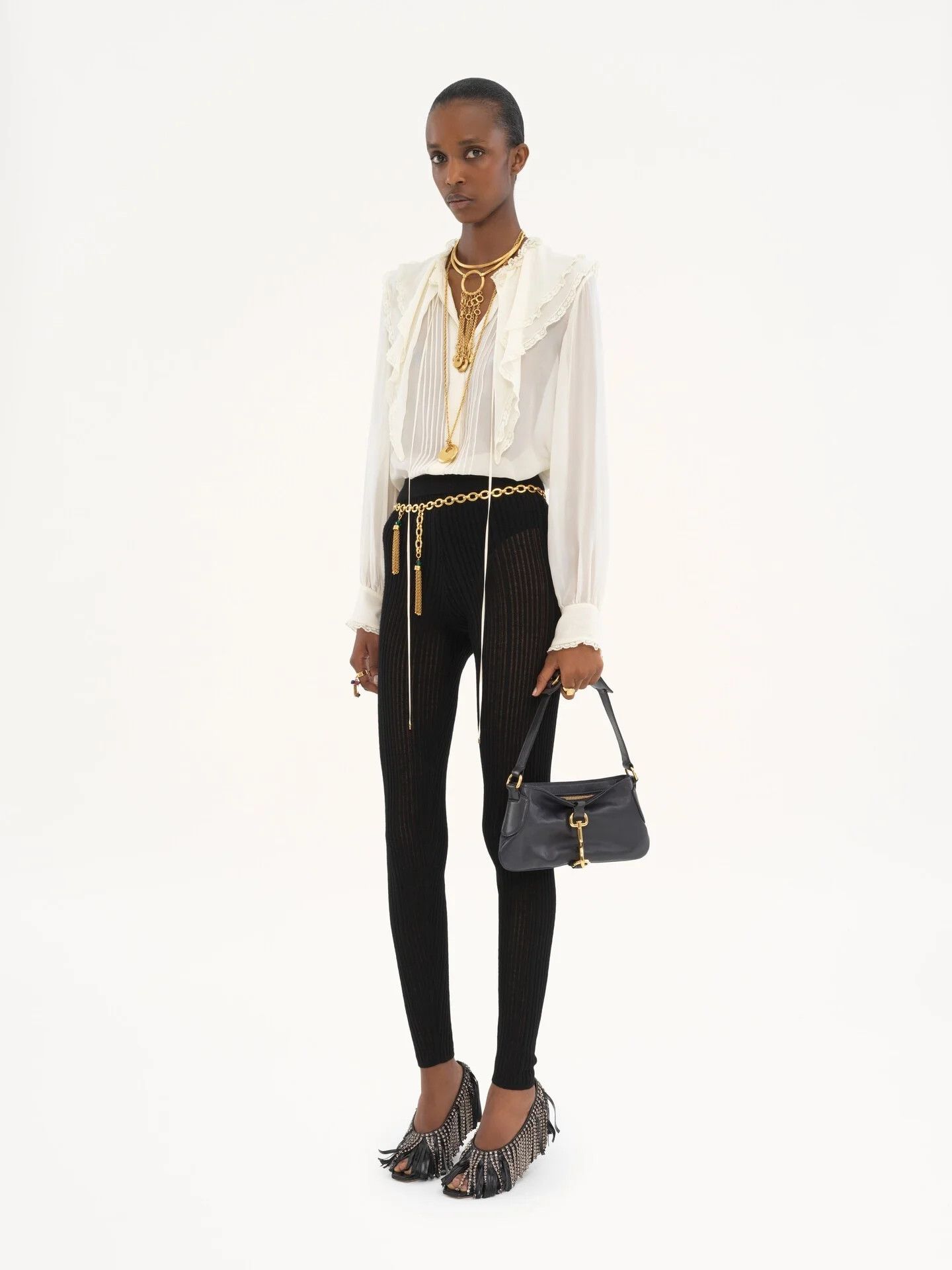 Chloe o1loc1c10226 Size: OS / Kerala Shoulder Bag in Black Navy Size ONE SIZE - 7 Thumbnail