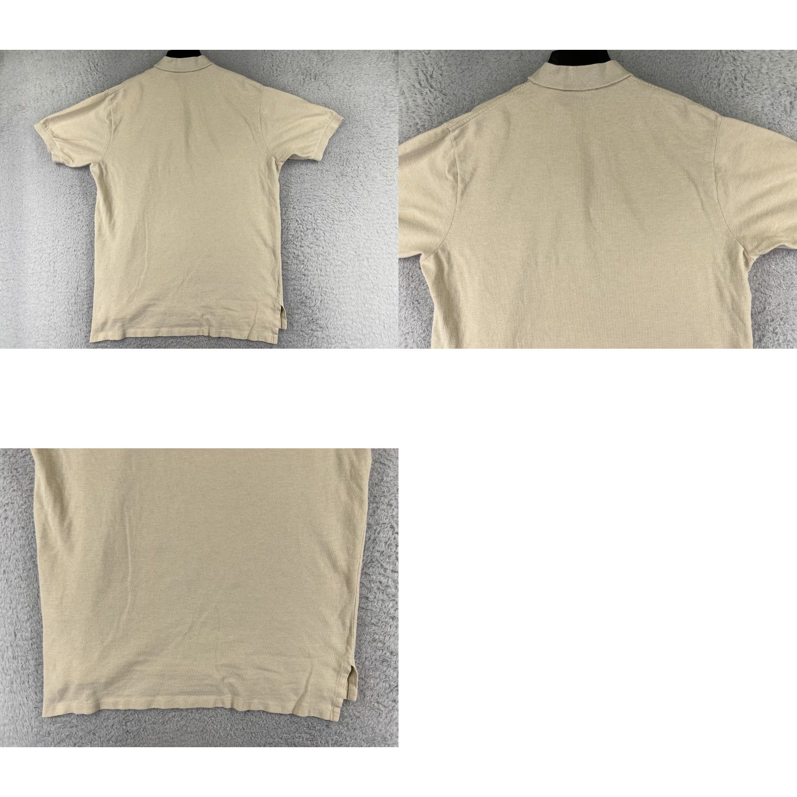 Ralph Lauren VINTAGE Ralph Lauren Polo Shirt Men XL Yellow 100% Cotton Knit Polo Short Sleeve Golf Ribbed Knit Logo Embroidered Classic Fit Baton? Size US XL / EU 56 / 4 - 9 Thumbnail