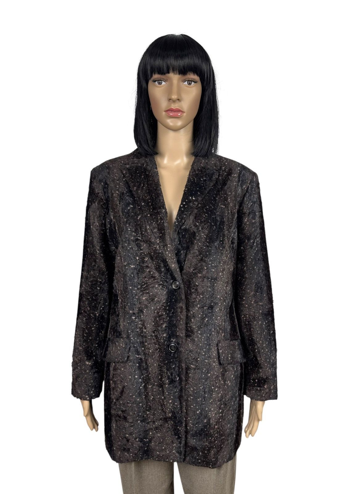 ZAPA Zapa Faux Fur Coat Cotton-Viscose Printed size US16 IT50 Size XXL / US 16-18 / IT 52-54 - 1 Thumbnail